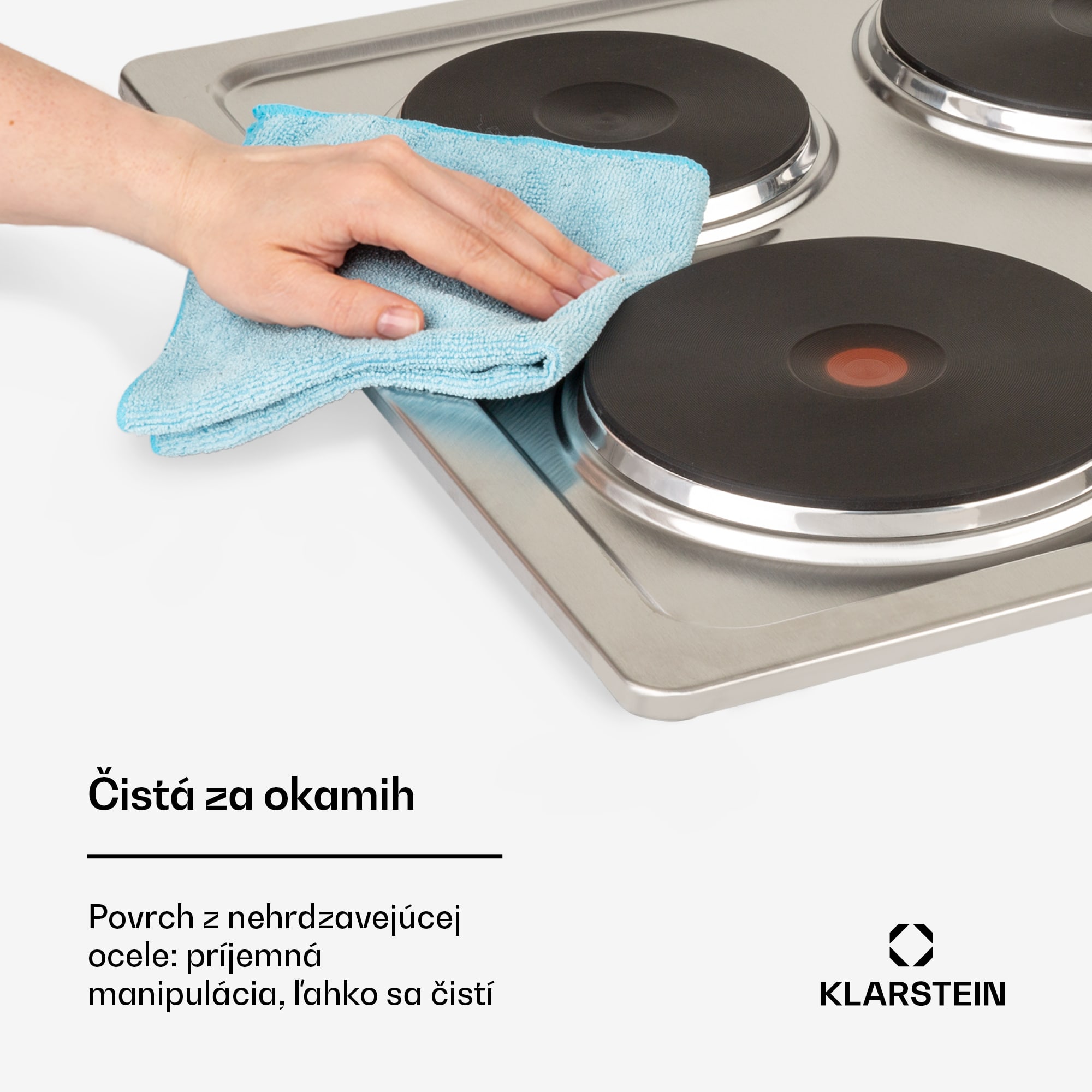 Klarstein Appetito 4, elektrická varná doska, 5500 W, 4 platne, 6 stupňov výkonu, nehrdzavejúca oceľ – Obrázok 5