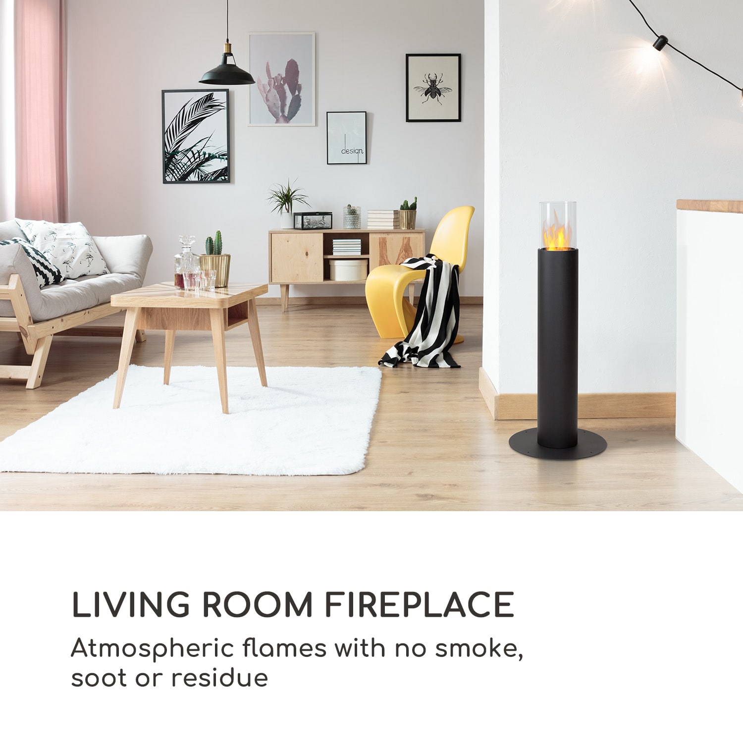 Blumfeldt Fiamme Pila, etanolový krb, horák z nehrdzavejúcej ocele, 0,5 litra, dĺžka horenia 4-5 h – Obrázok 4