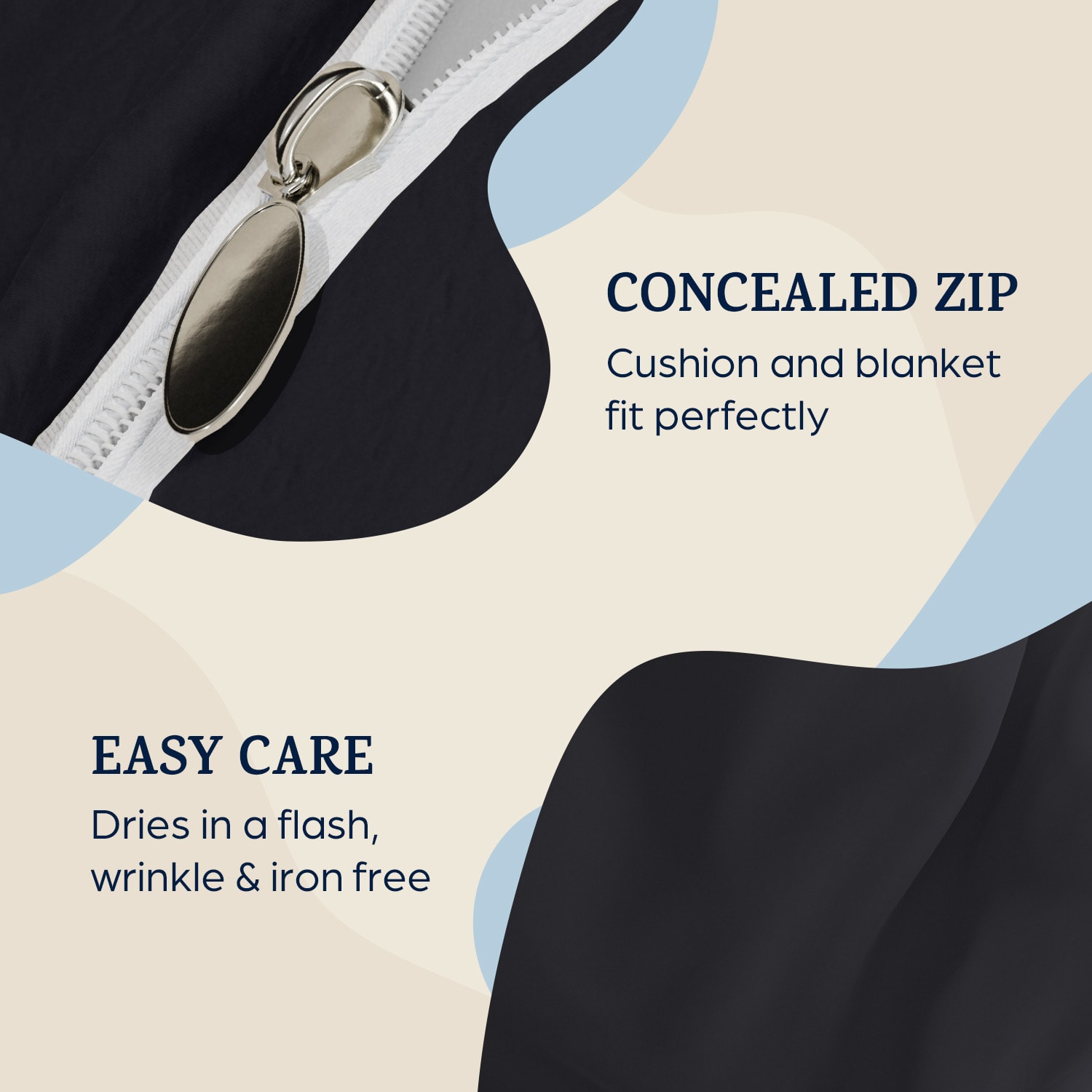 Sleepwise Traumwolle Biber, posteľná bielizeň, 155x220 cm – Obrázok 3