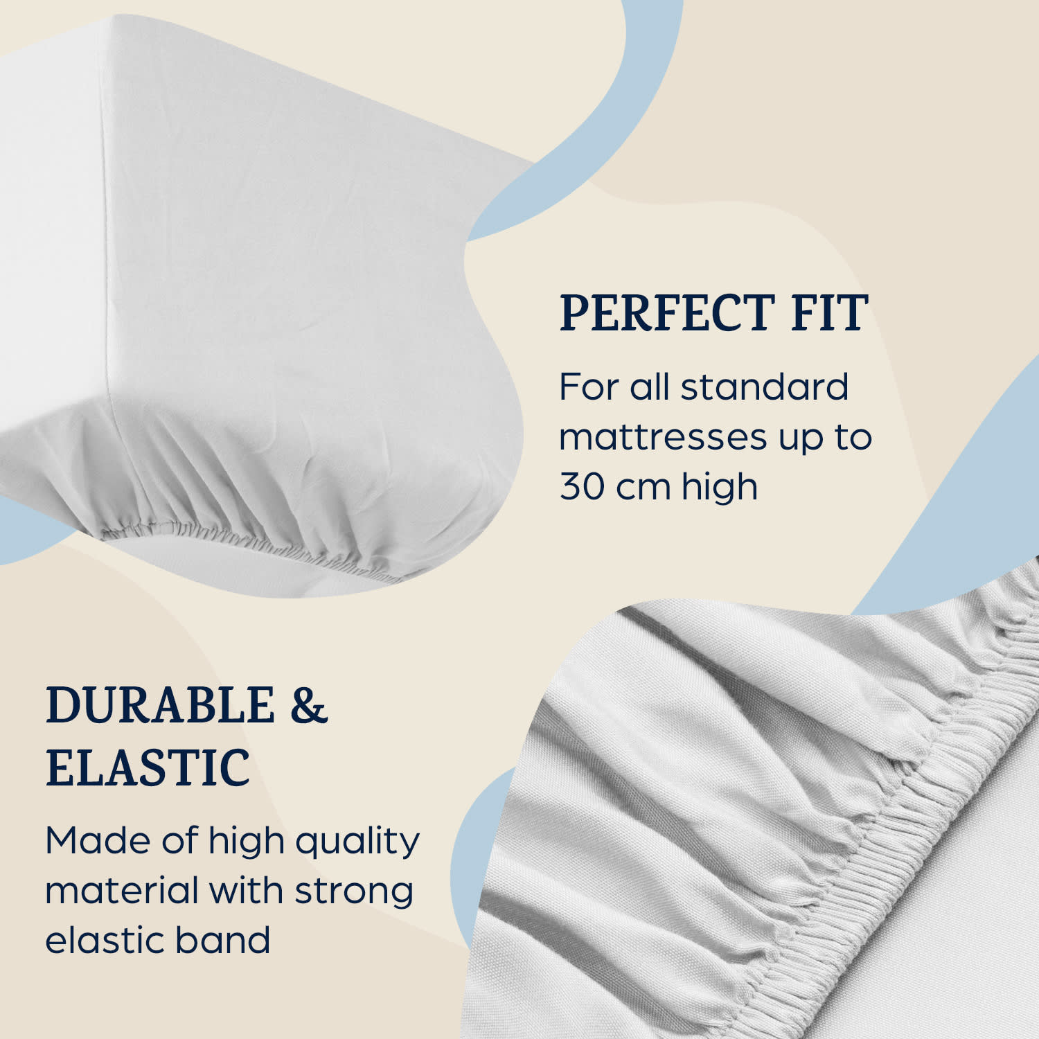 Sleepwise Soft Wonder-Edition, elastická plachta na posteľ, 90 – 100 x 200 cm, mikrovlákno – Obrázok 3