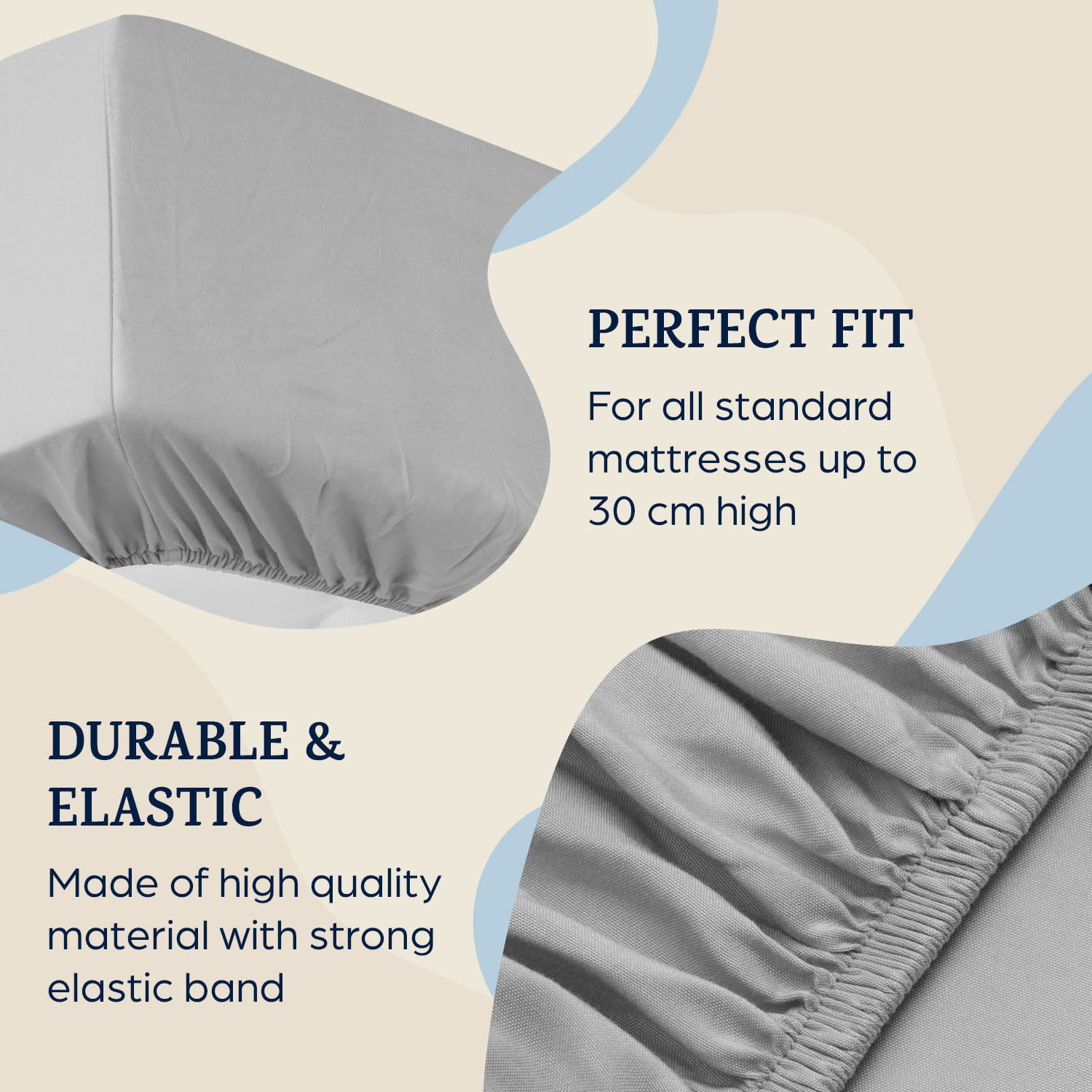 Sleepwise Soft Wonder-Edition, elastická plachta na posteľ, 90 – 100 × 200 cm, mikrovlákno – Obrázok 3