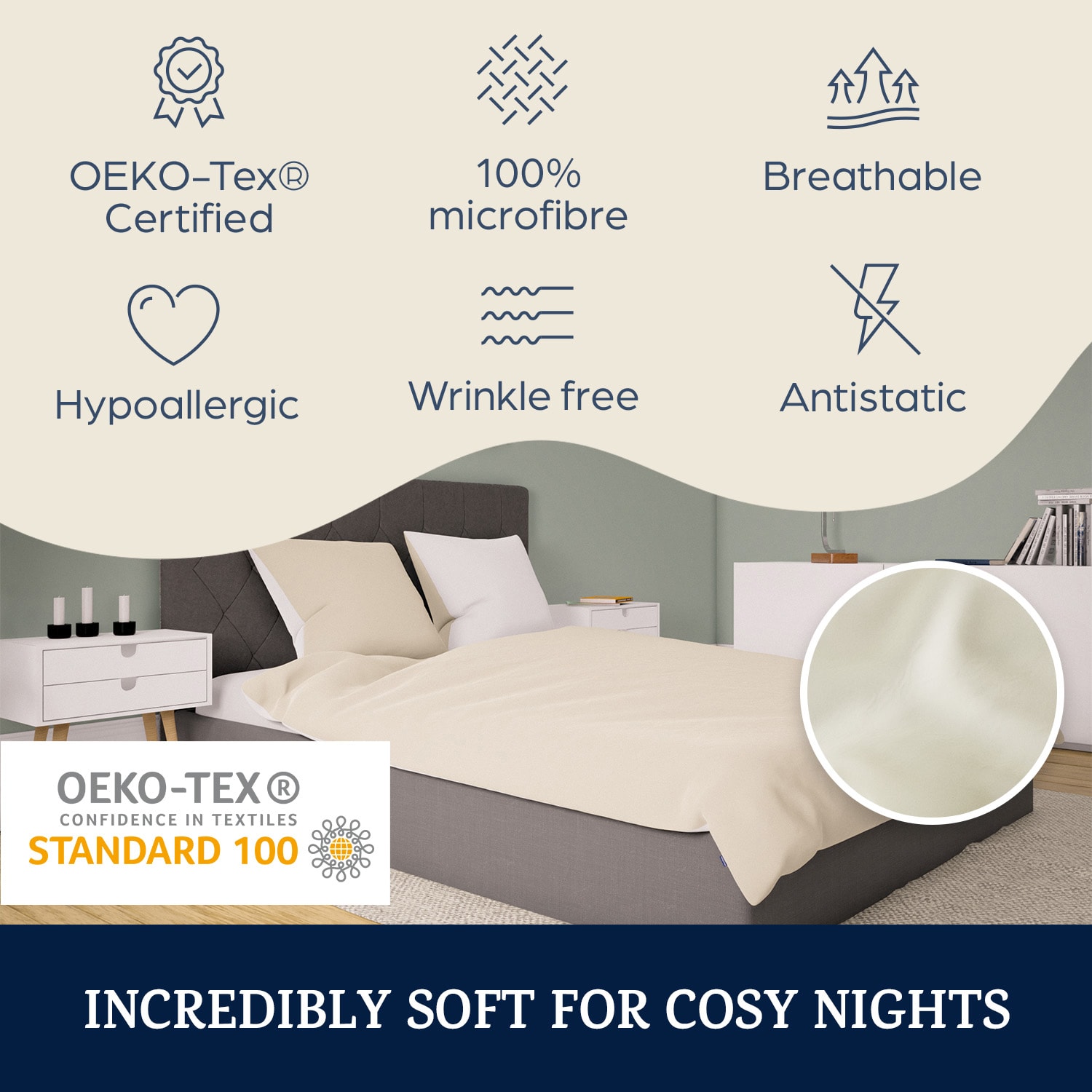 Sleepwise Soft Wonder-Edition, Posteľná bielizeň, 200 x 200 cm – Obrázok 2