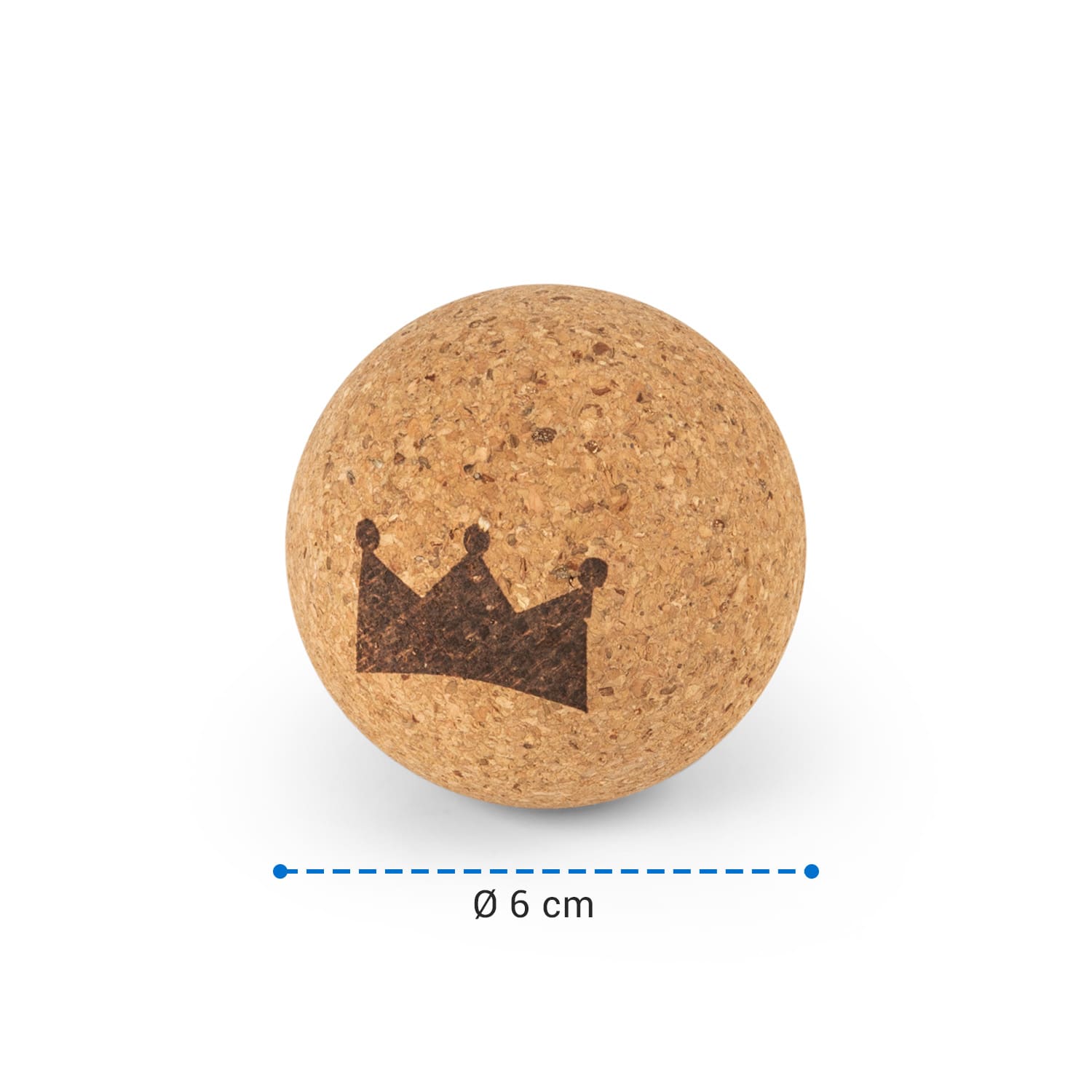 BoarderKING Balance Bullet, korková lopta k balančným doskám, fasciálna loptička, masážna loptička, fitness loptička – Obrázok 3