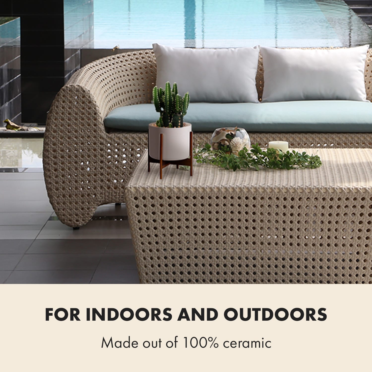 Fox & Fern Thorn, kvetináč, so stojanom, štýl 50. rokov, 2 veľkosti – Obrázok 4