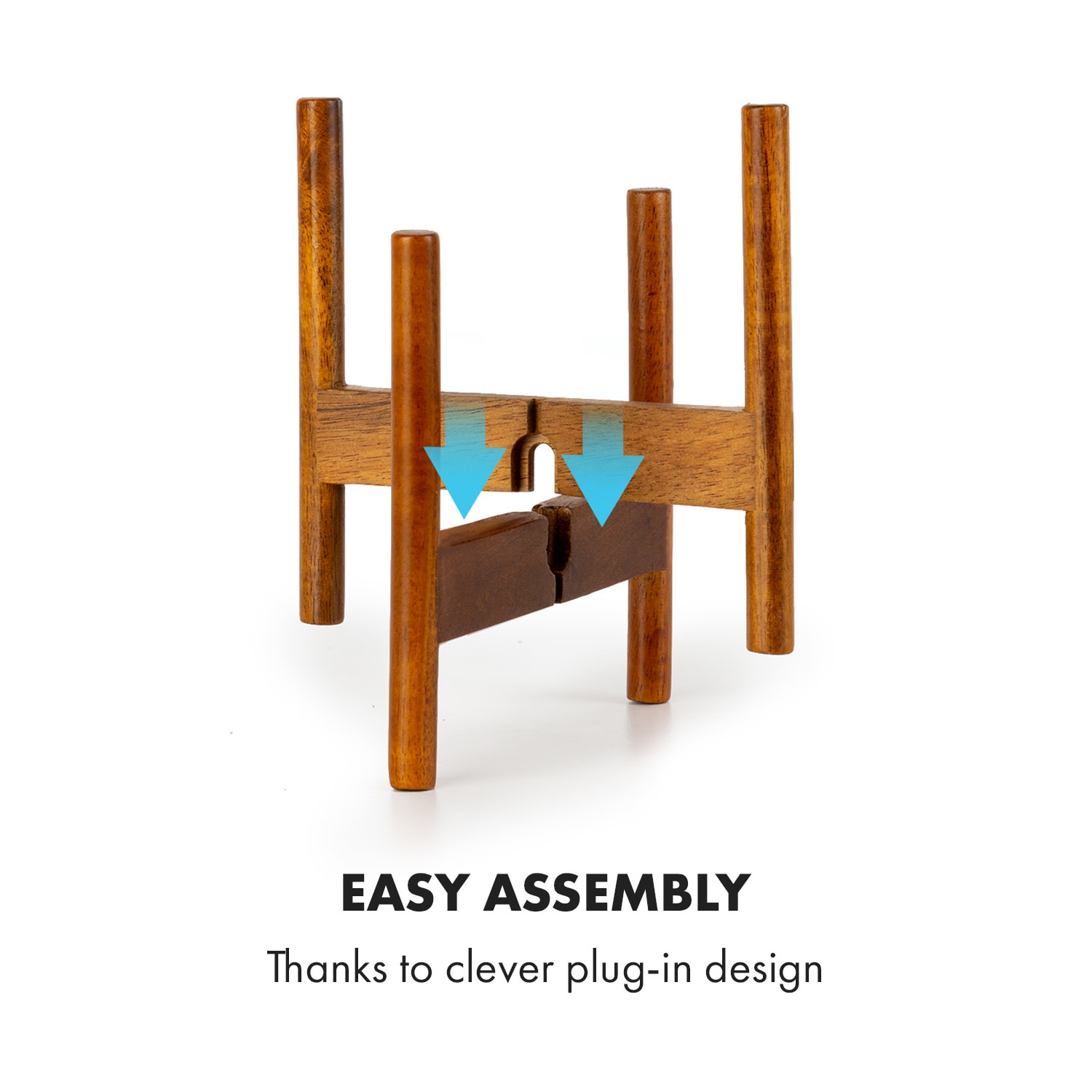 Fox & Fern Thorn, kvetináč, so stojanom, štýl 50. rokov, 2 veľkosti – Obrázok 3