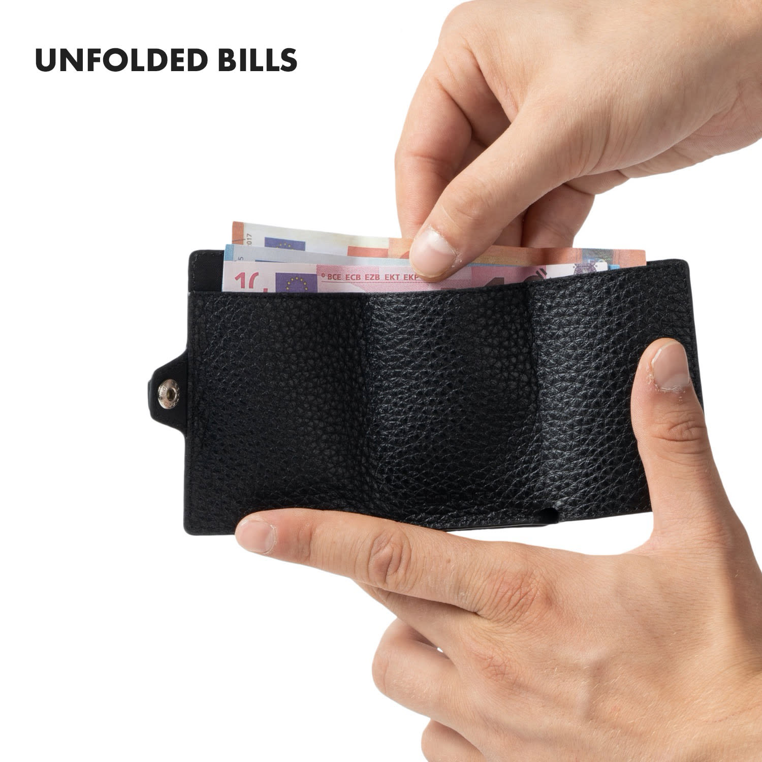 Slimpuro ZNAP Slim Wallet, 12 kariet, priehradka na mince, 8,9 x 1,8 x 6,3 cm (Š x V x H), ochrana RFID – Obrázok 4