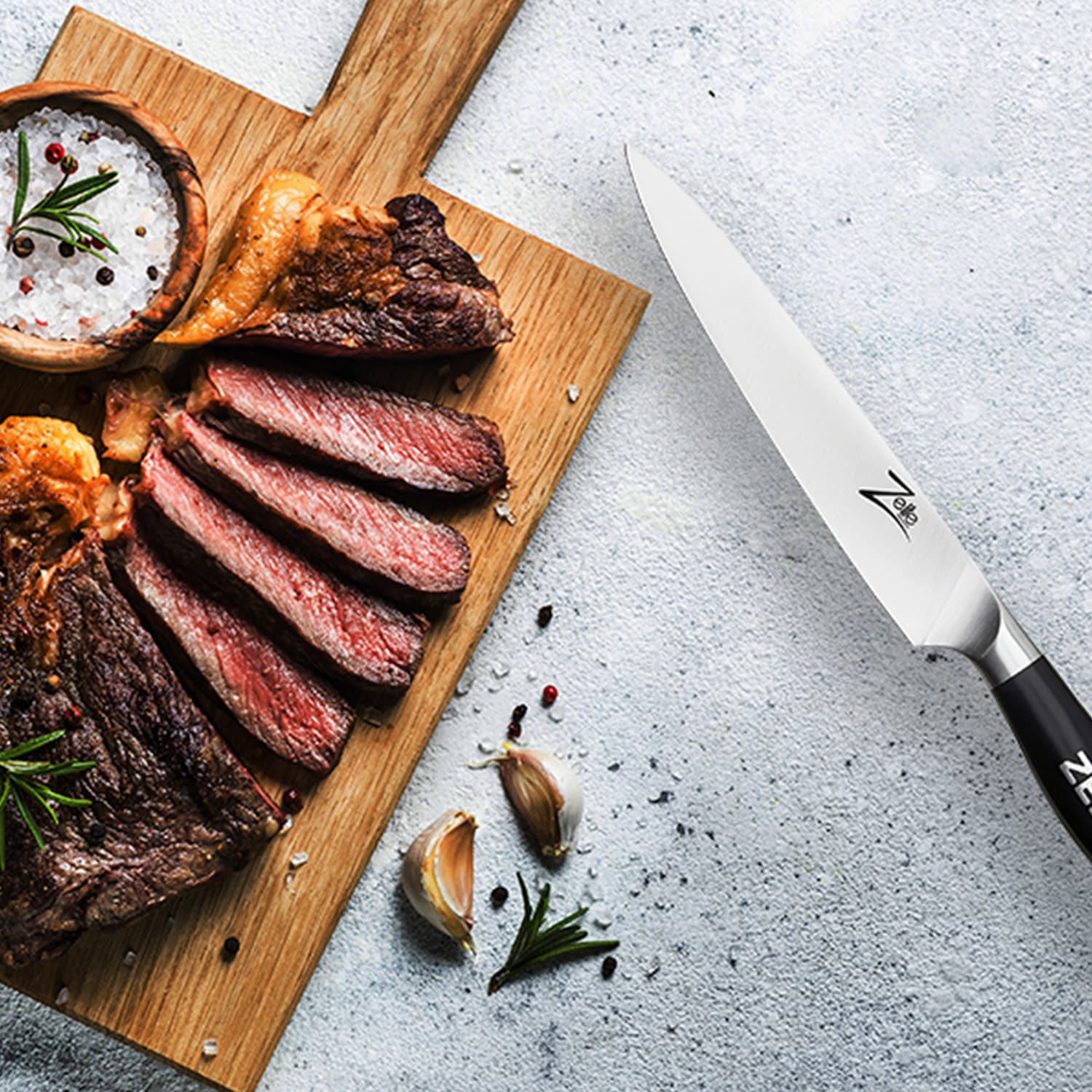 Zelite Infinity by Klarstein Comfort Pro, 6" univerzálny nôž, 56 HRC, nehrdzavejúca oceľ – Obrázok 3