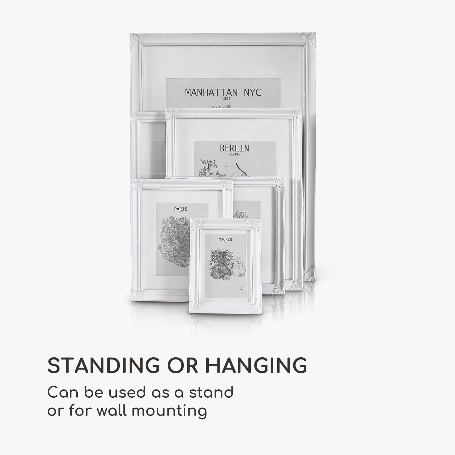 Casa Chic Regent, obrazový rám, obdĺžnikový, 25 × 20 cm fotky, pasparta, sklo, rokoko – Obrázok 5