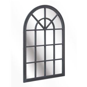 Casa Chic Savile, francúzske zrkadlo vo vzhľade okna, drevený rám, 120 x 80 cm