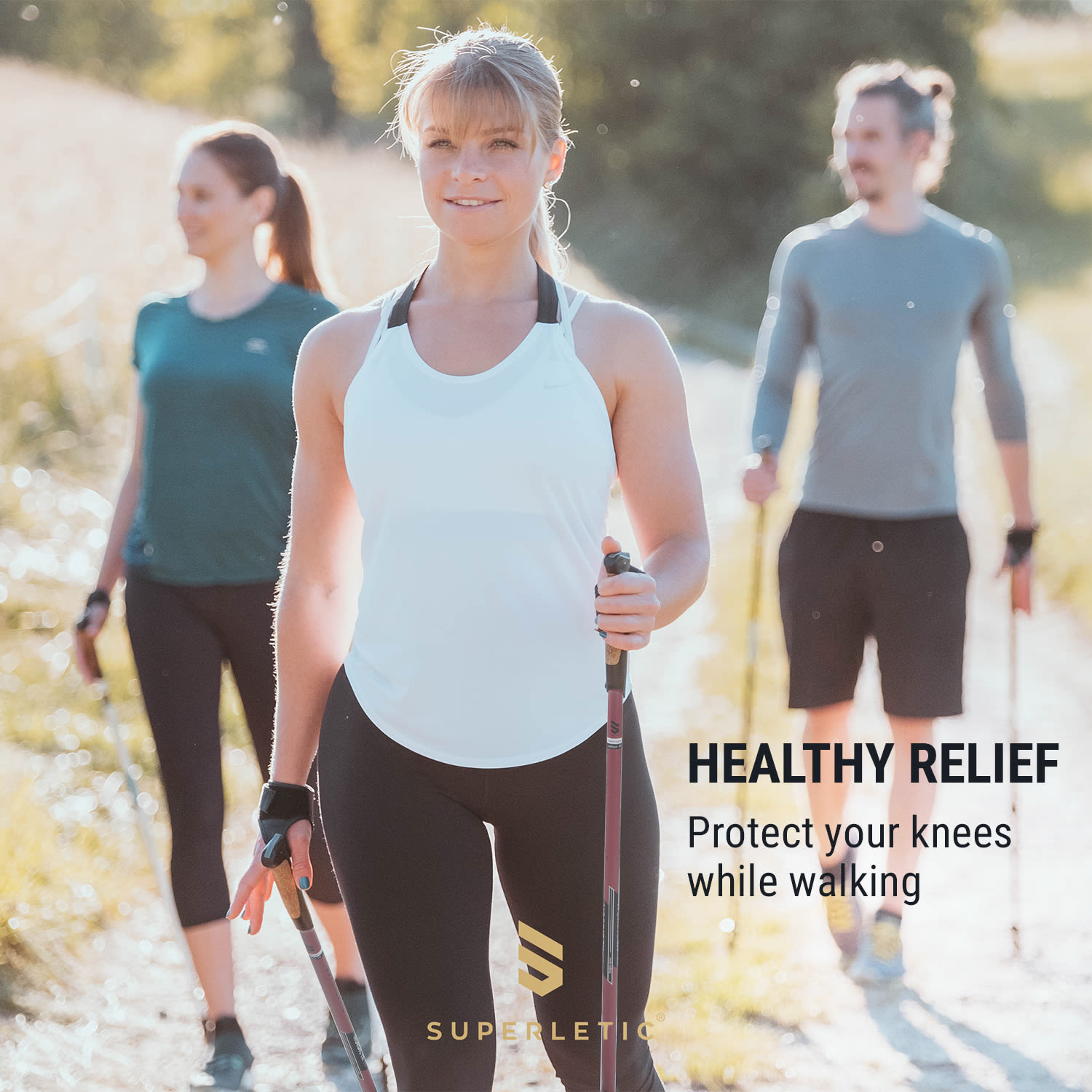 KLARFIT Bilbao TX Essential, palice na nordic walking, 10% uhlík, 100-130 cm, korkové rukoväte – Obrázok 5