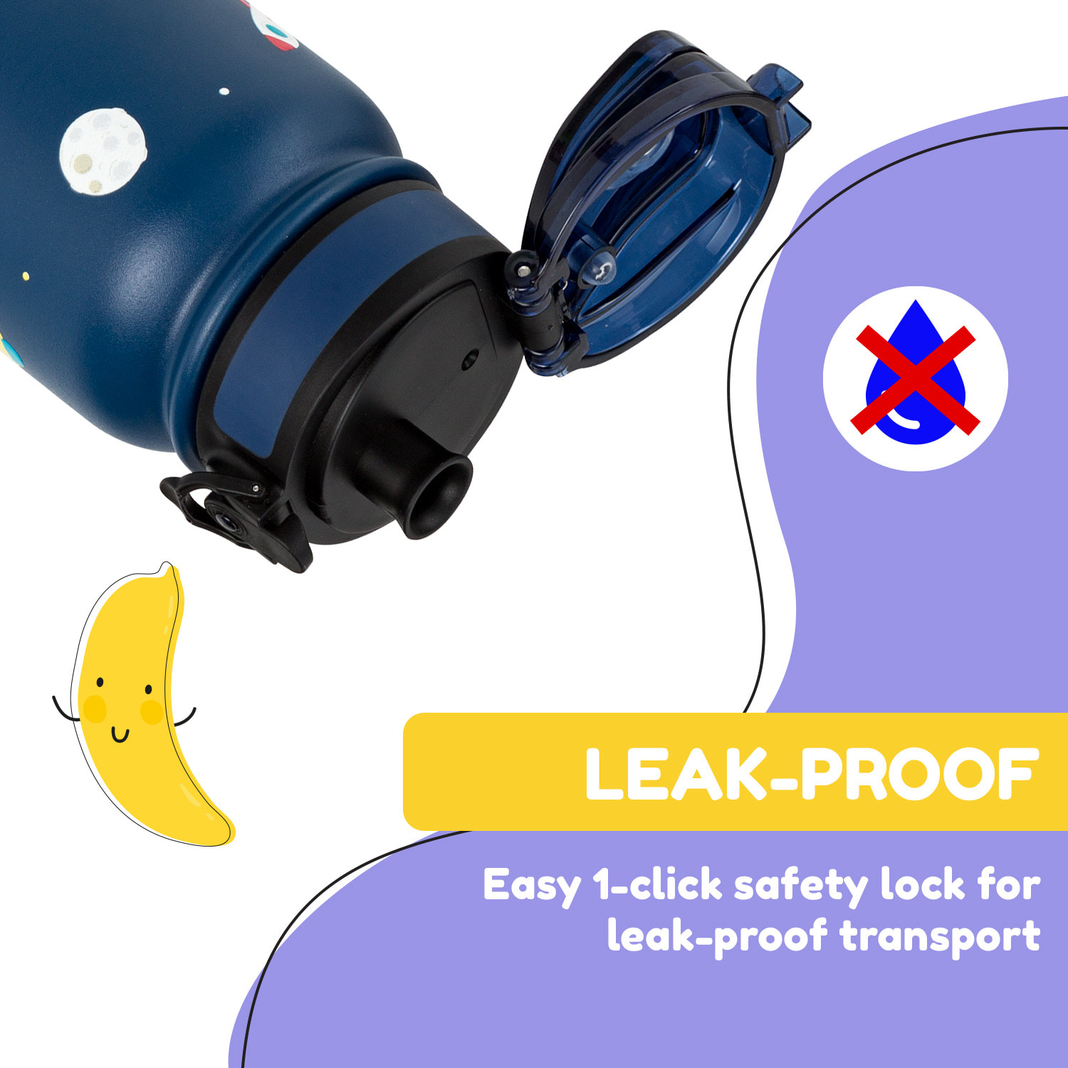 Klarstein Wakaba termoska 550 ml z nehrdzavejúcej ocele Tritan BPA-Free – Obrázok 3