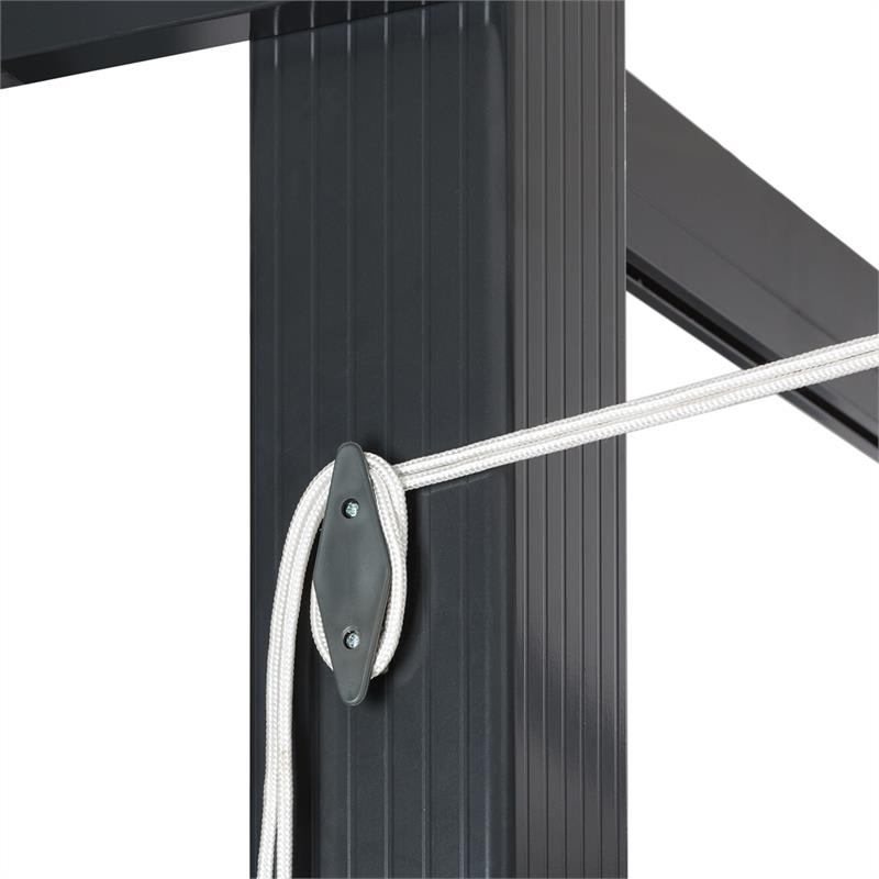 Blumfeldt Pantheon, pergola, prístrešok, 3 x 6 m, hliník, strieška proti slnku, polyester, béžová – Obrázok 4