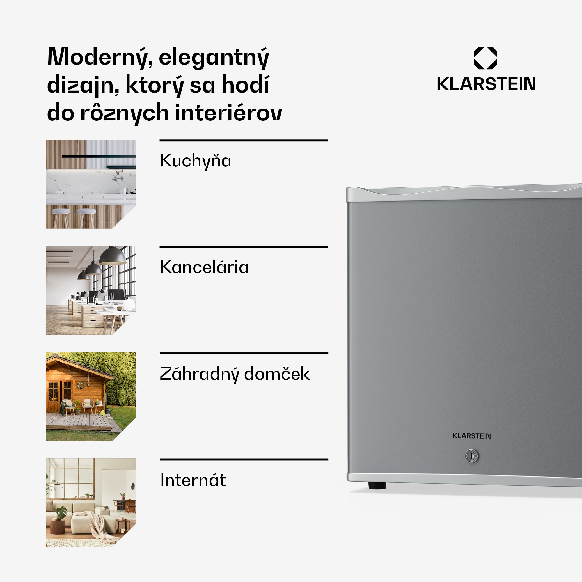 Klarstein Matterhorn 28, mini chladnička, 28 litrov, 35 dB, kompaktná, uzamykateľná – Obrázok 3