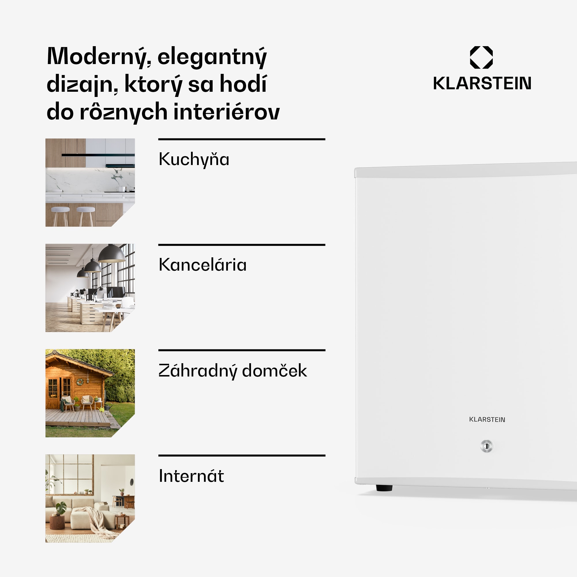 Klarstein Matterhorn 44, mini chladnička, 44 litrov, 35 dB, kompaktná, uzamykateľná – Obrázok 3