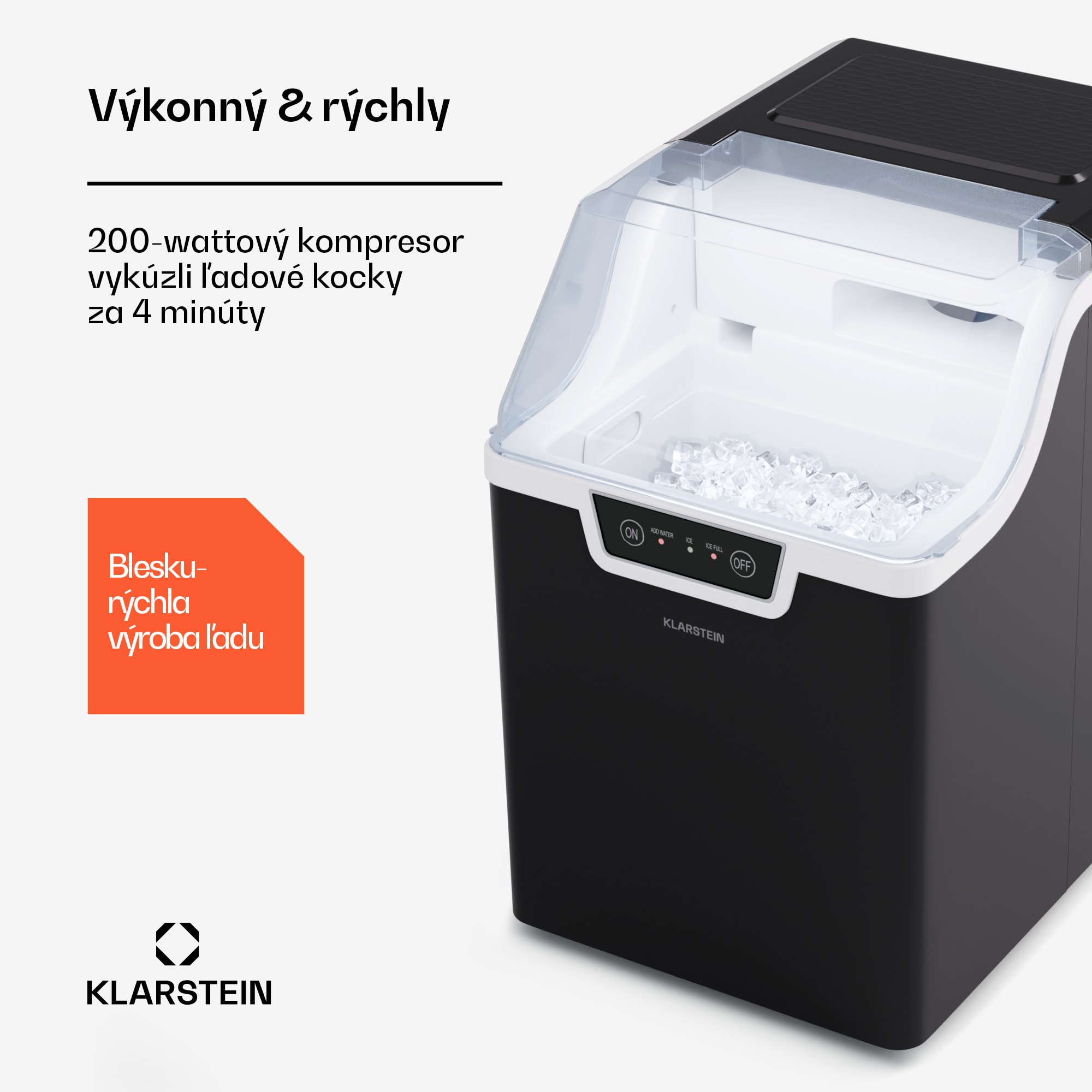 Klarstein Stroj na výrobu kociek ľadu, Wallberg Nugget Ice Maker – Obrázok 4