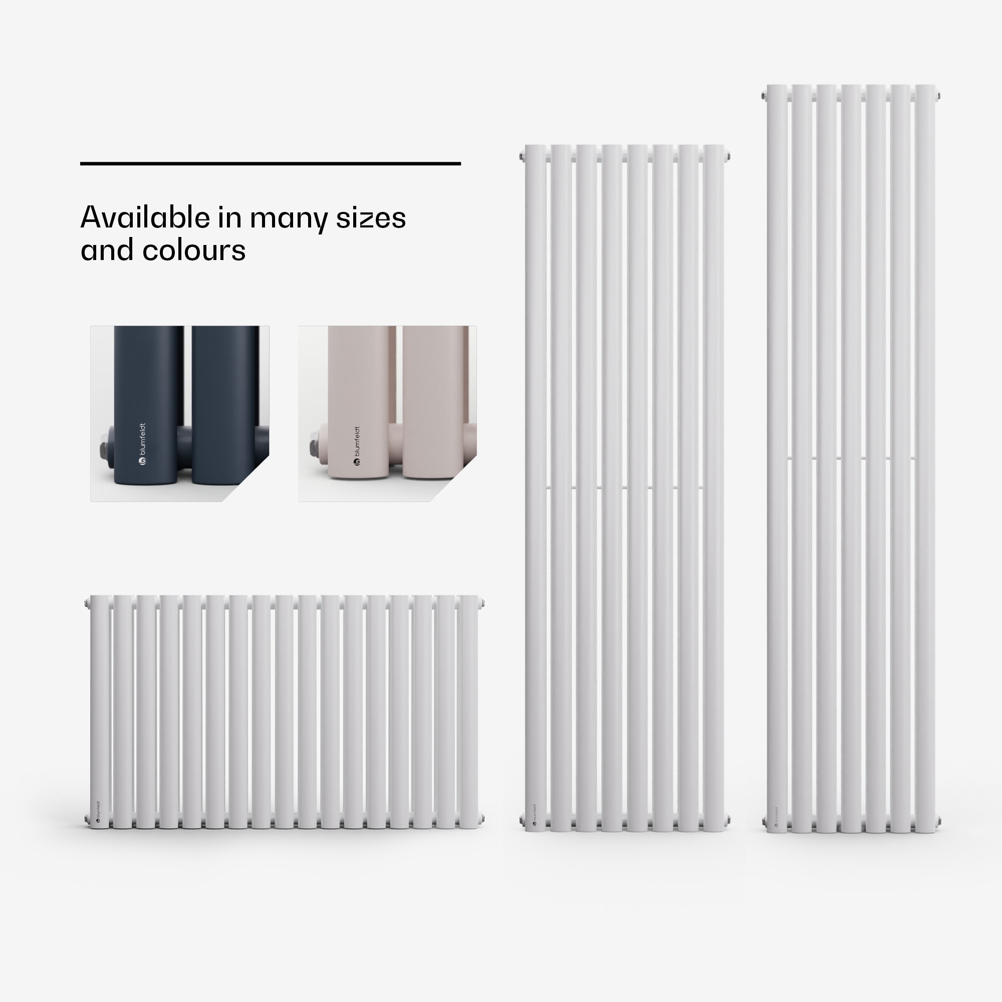 Blumfeldt Tallheo, 47 x 160, radiátor, rúrkový radiátor, 728 W, teplá voda, 1/2 – Obrázok 5