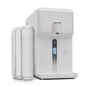 Klarstein AquaFina 6L, čistička vody, 5-stupňová filtrácia, objem 6 l, HD dotykový displej, 6 teplôt vody, biela