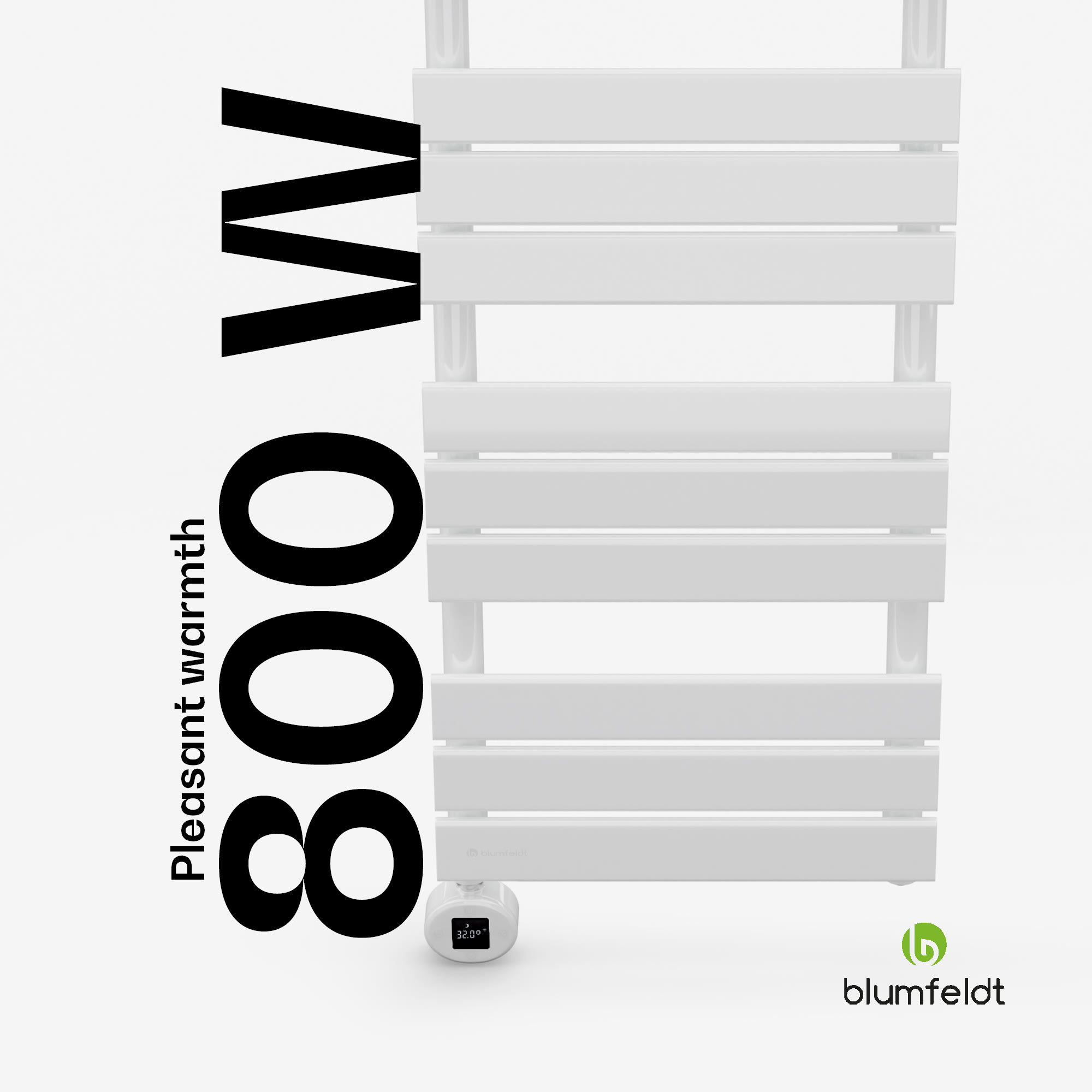 Blumfeldt Fairmont Smart, radiátor, 107 x 50 cm, 800 W – Obrázok 3