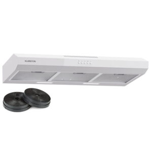 Klarstein Contempo 90, digestor, 90 cm, podskrinkový, 200 m³/h, LED, akryl, nehrdzavejúca oceľ