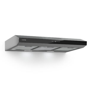 Klarstein Contempo Neo, digestor, podskrinkový, recirkulácia, 175 m³/h, SenseControl, integrované dotykové ovládanie, nehrdzavejúca oceľ / akrylové sklo