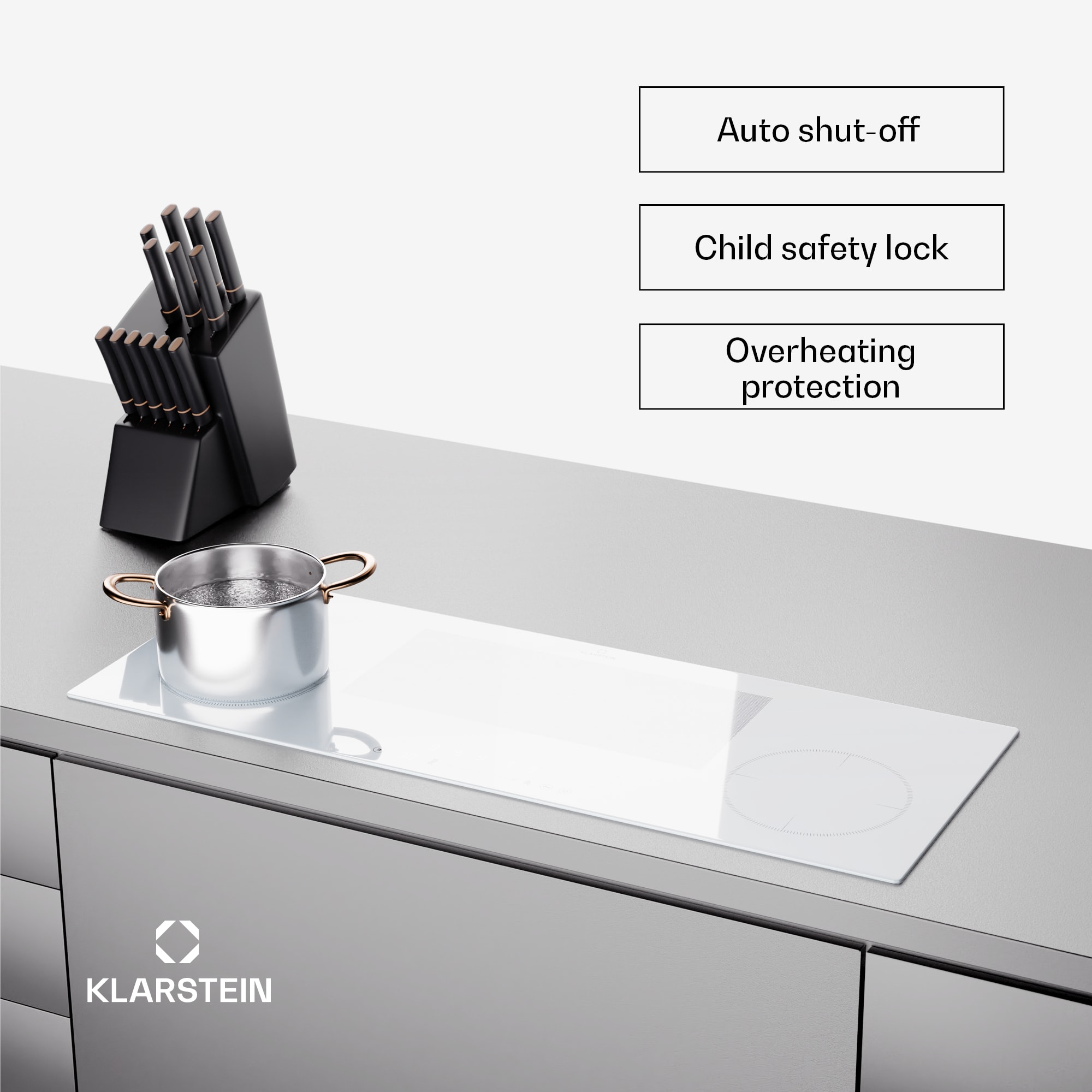 Klarstein Delicatessa 90 Slim Hybrid indukčná varná doska – Obrázok 4