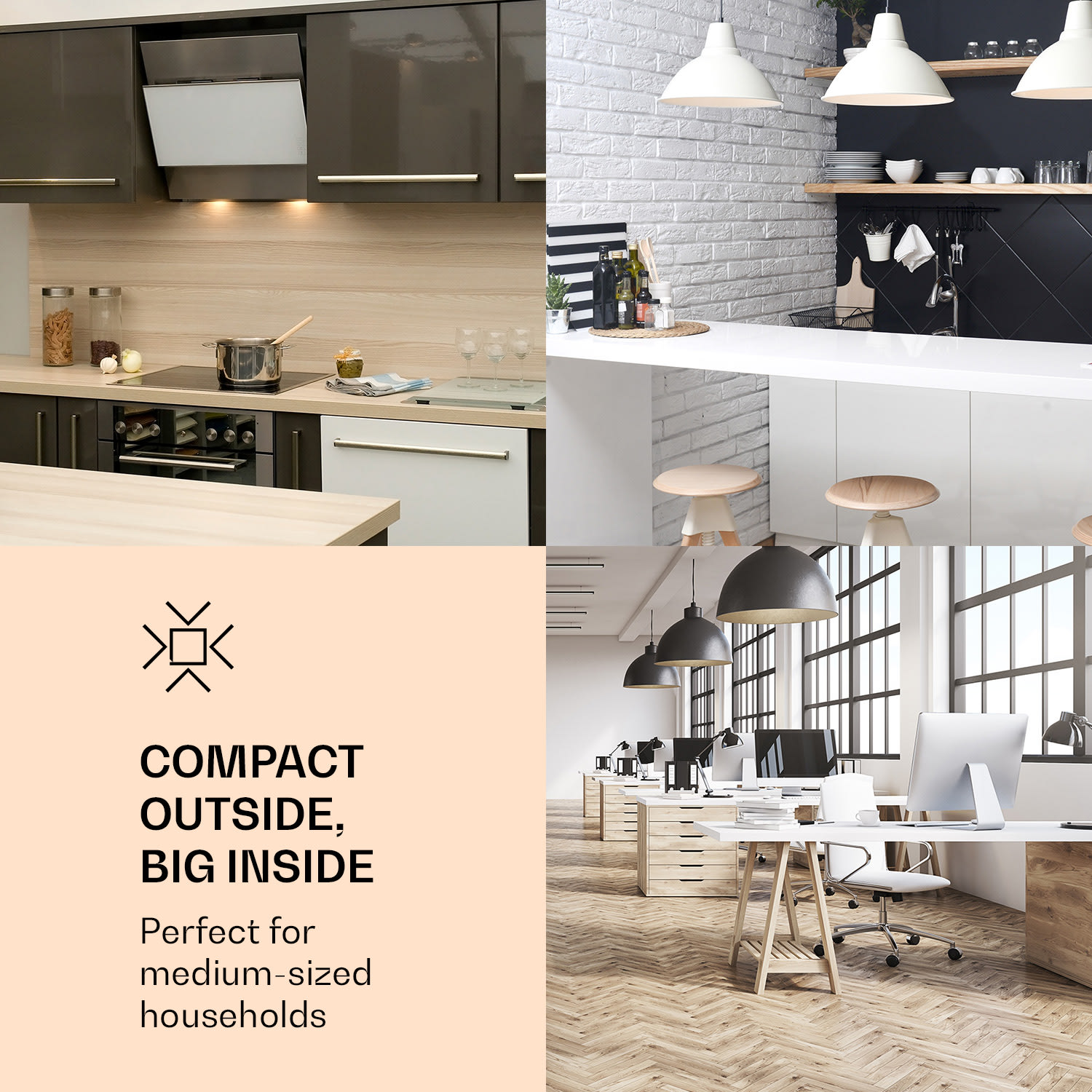 Klarstein Laika 60L, mraznička, 60 l, 3 zásuvky, teplota: -18 až 0 °C – Obrázok 3