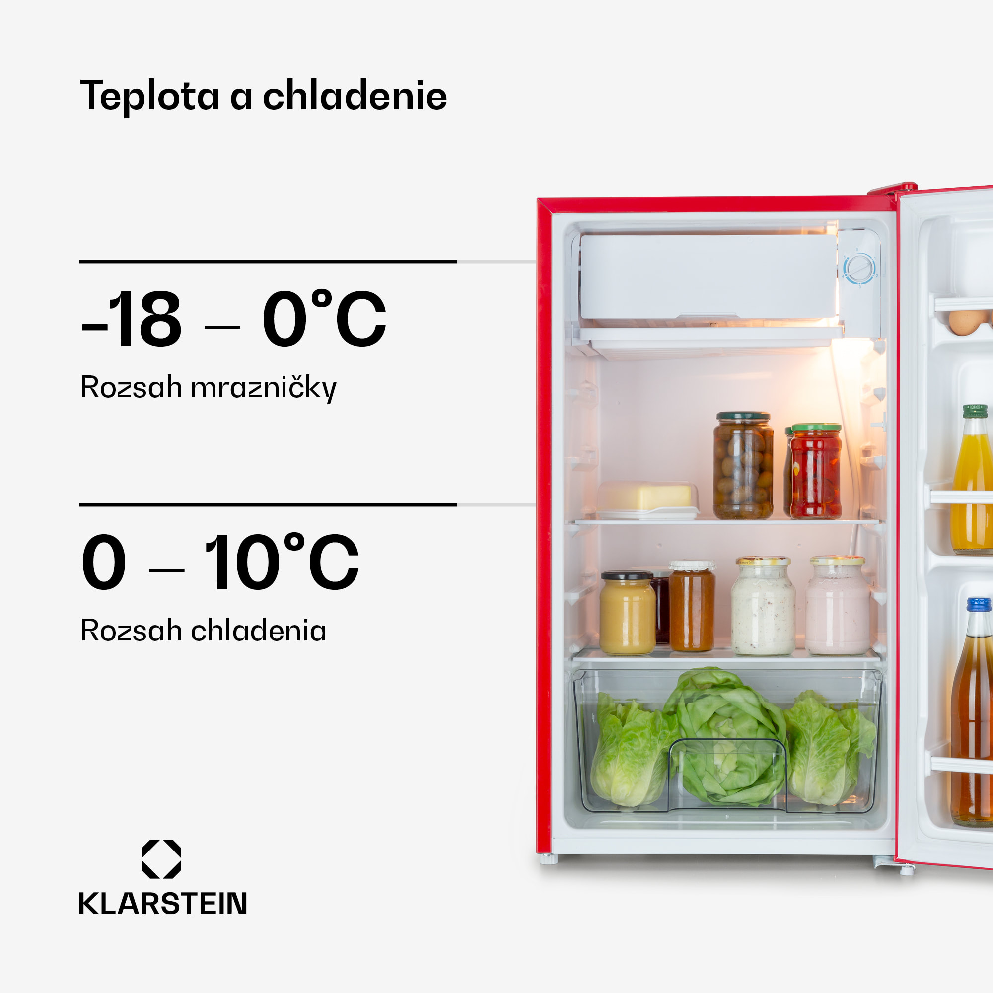 Klarstein Beercracker 91L chladnička 91 l mraznička 7 l – Obrázok 4