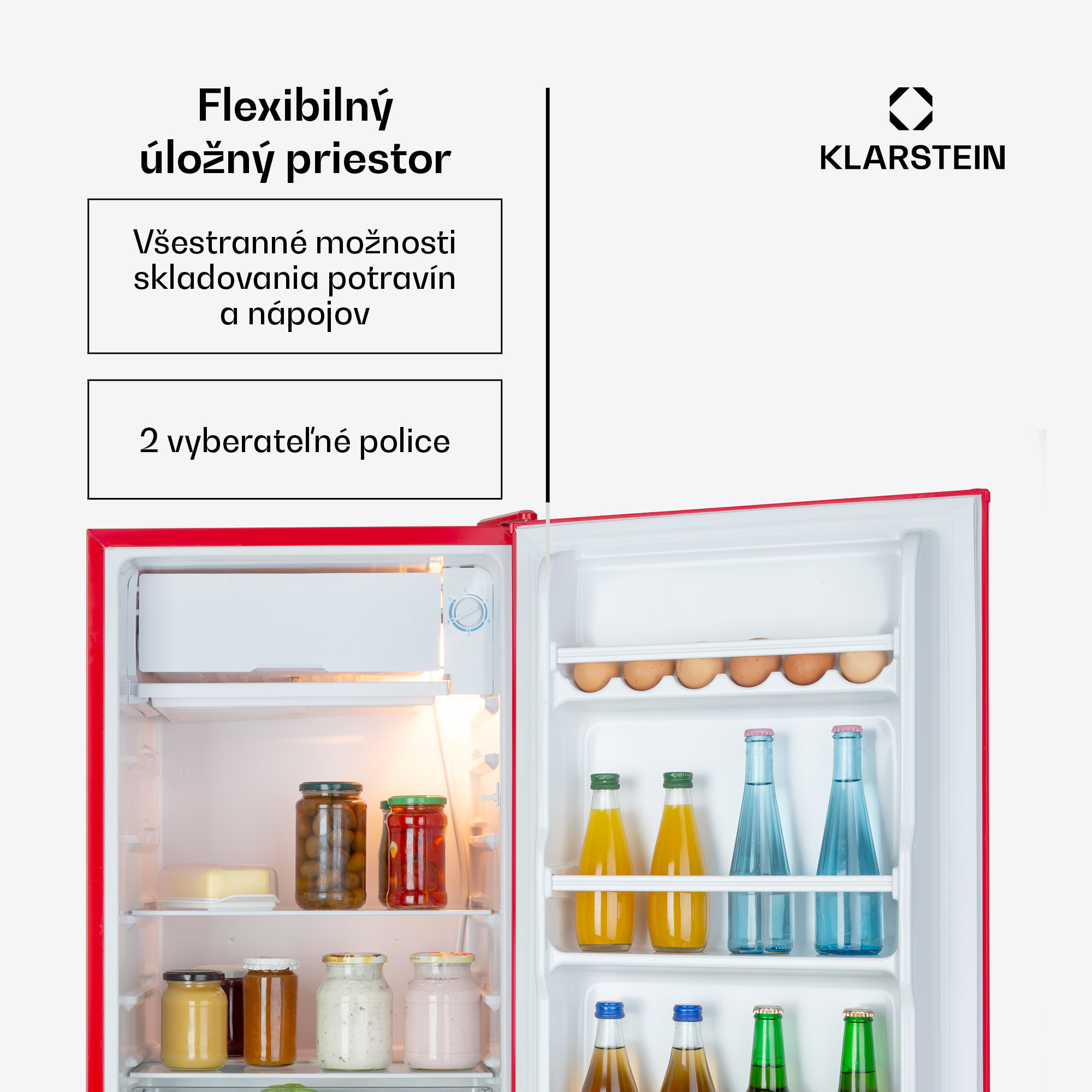 Klarstein Beercracker 91L chladnička 91 l mraznička 7 l – Obrázok 5