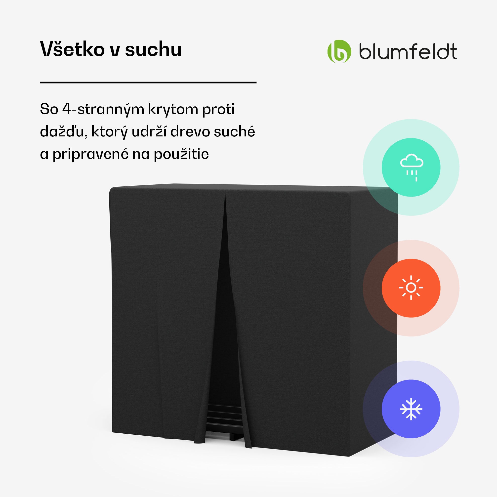 Blumfeldt Valdivian sklad dreva, 1,5 ložného metra, stabilný, oceľ, kryt proti dažďu, taška na prenášanie – Obrázok 5