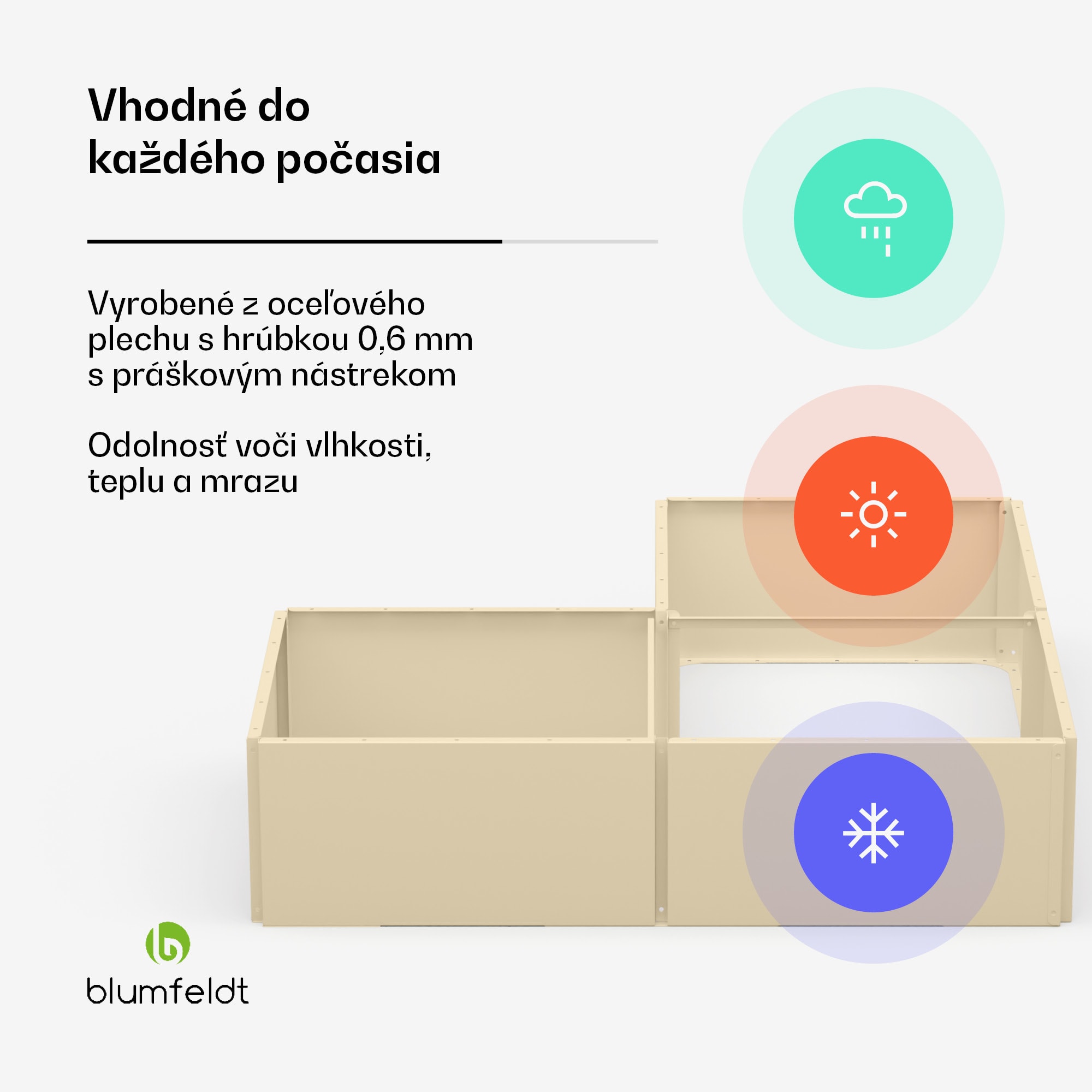 Blumfeldt Versagrow vyvýšený záhon s 8 modulmi, individuálny tvar, hrúbka 1 mm, nehrdzavejúca oceľ – Obrázok 3