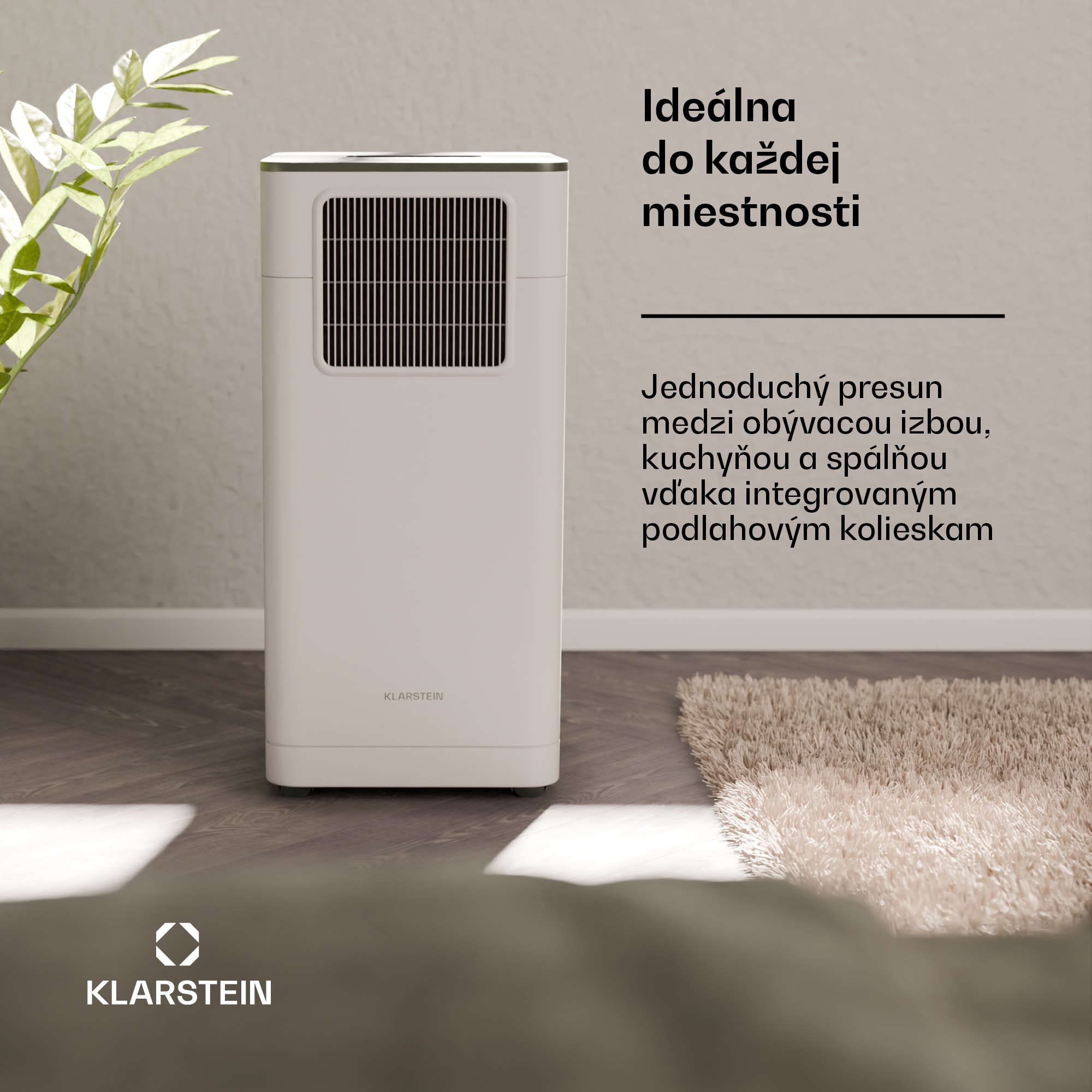 Klarstein Breeze Box 7K Smart PAC klimatizácia, režim 3 v 1, Inteigentné ovládanie, do 25 m², 24-hodinový časovač, mobilná – Obrázok 4