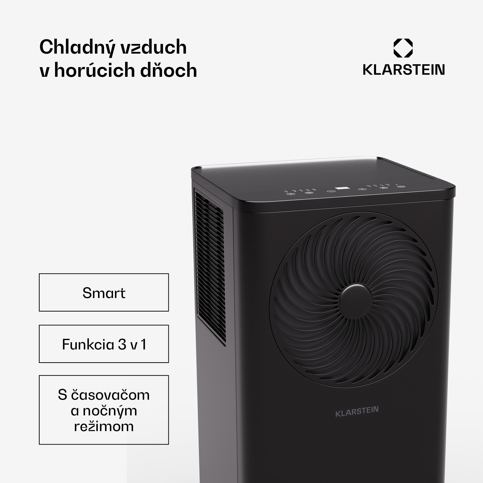 Klarstein Aero Ring 7K klimatizácia 7 000 BTU mobilná a smart pre max. 25 m² so hlasovým ovládaním – Obrázok 2