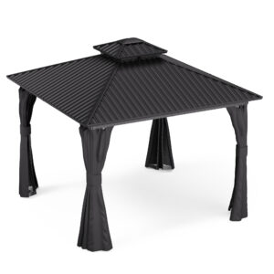 Blumfeldt ShadeFortress, altánok, 3 x 3 m, pozinkovaná oceľová strecha, chráni pred slnkom, dažďom a vetrom