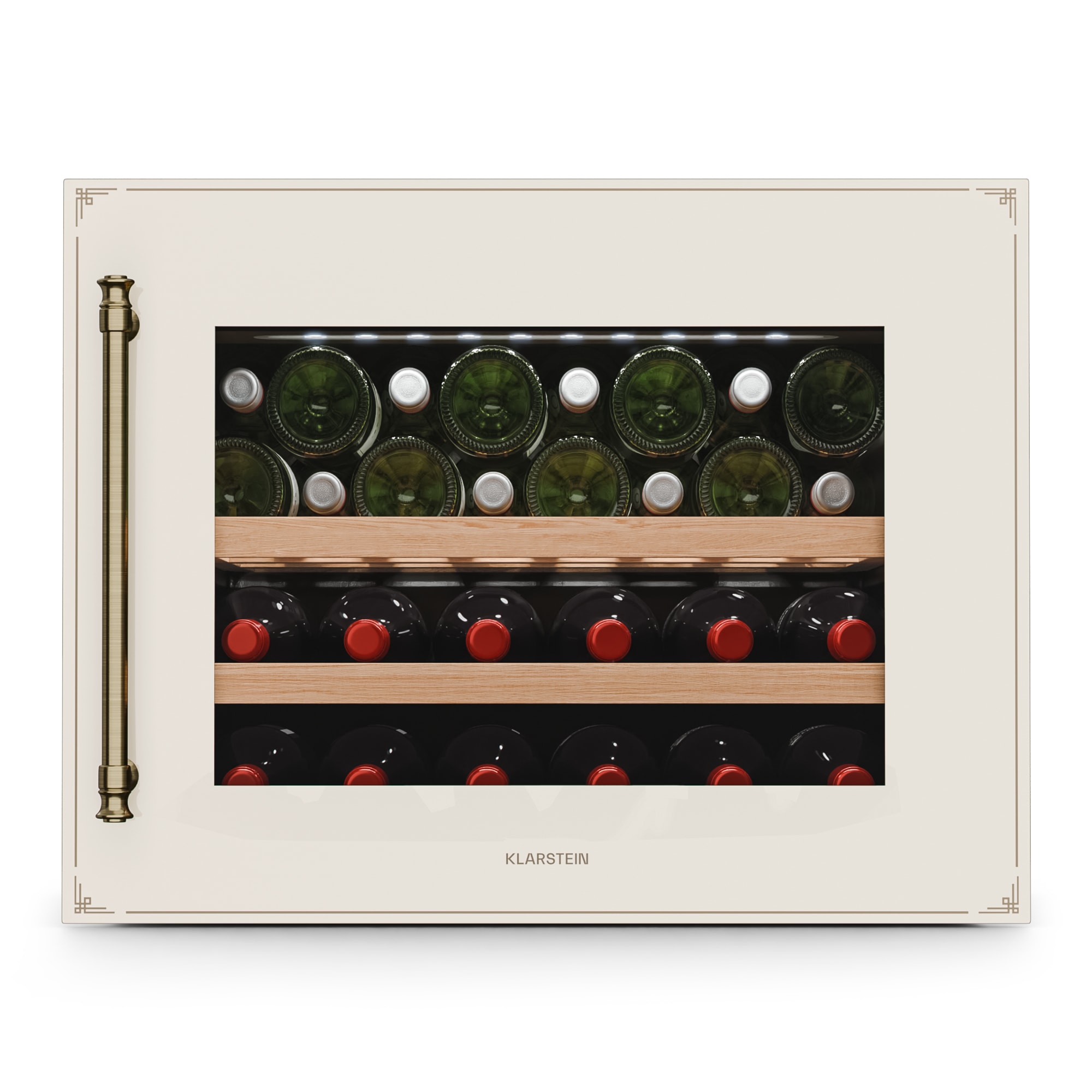 Klarstein Vinsider Victoria 28 chladnička na víno, 28 fliaš, dotyková, UV ochrana, LED, tichá, 2 police