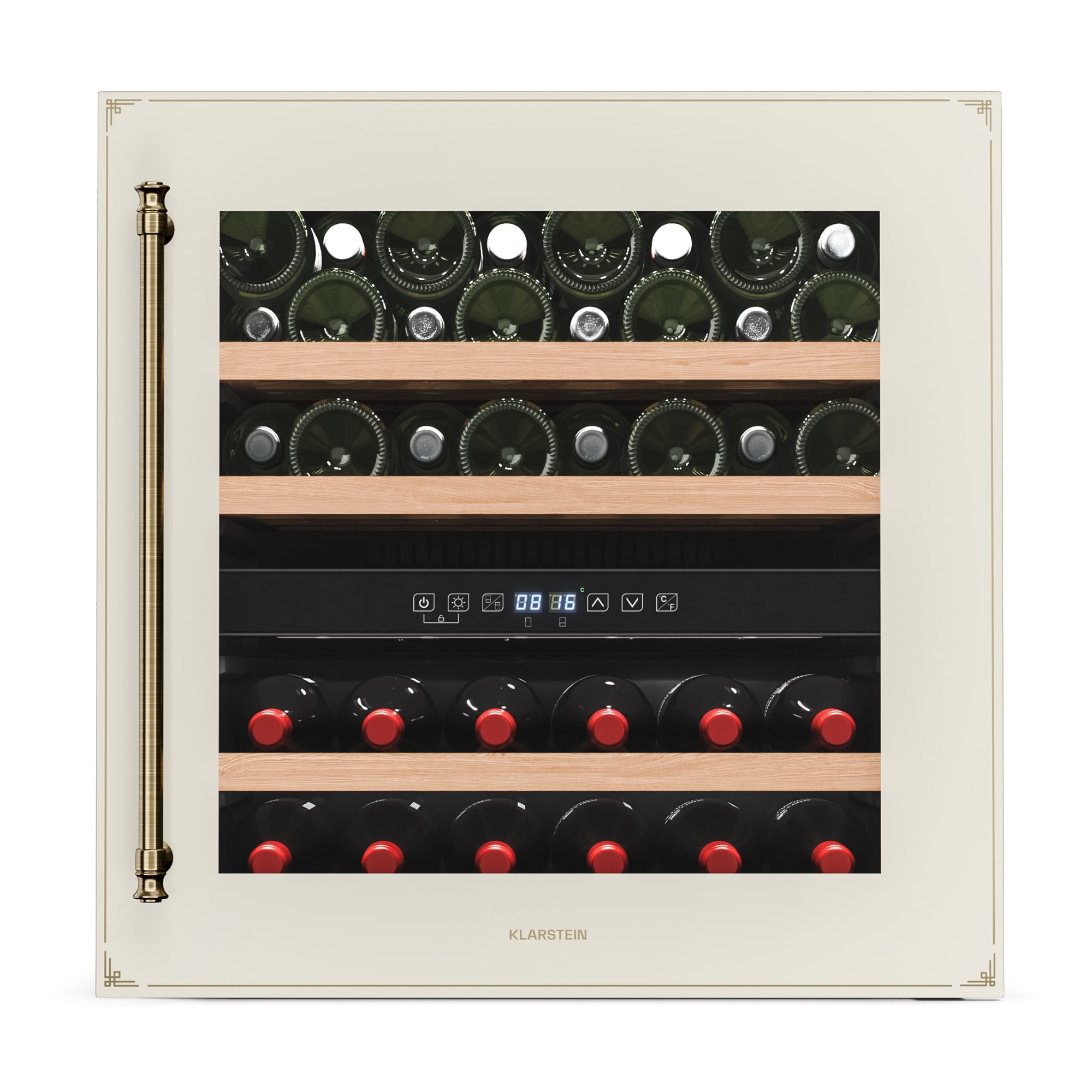 Klarstein Vinsider Victoria 36 chladnička na víno, 36 fliaš, dotyková, UV ochrana, LED, tichá, 3 police