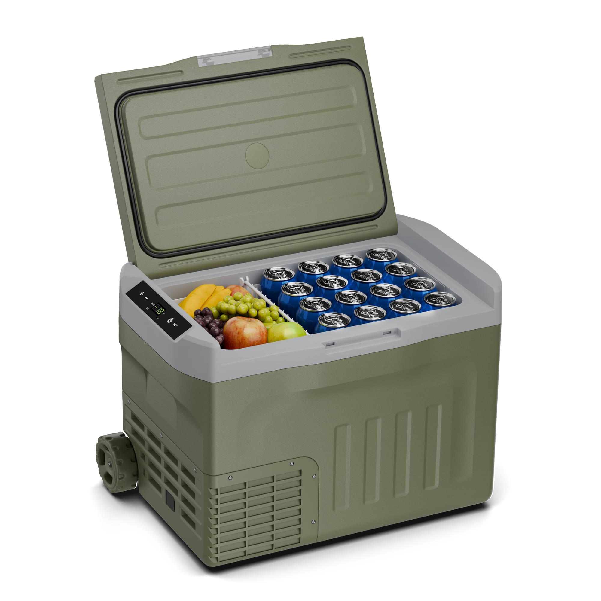 Klarstein PolarForce 30L kompresorový chladiaci box| LCD panel, osvetlenie, off-road, ochrana batérie, 12V/230V