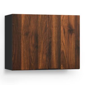 Blumfeldt WoodVista vysoká skrinka, Soft-Close, hliníkové rukoväte, udržateľné materiály