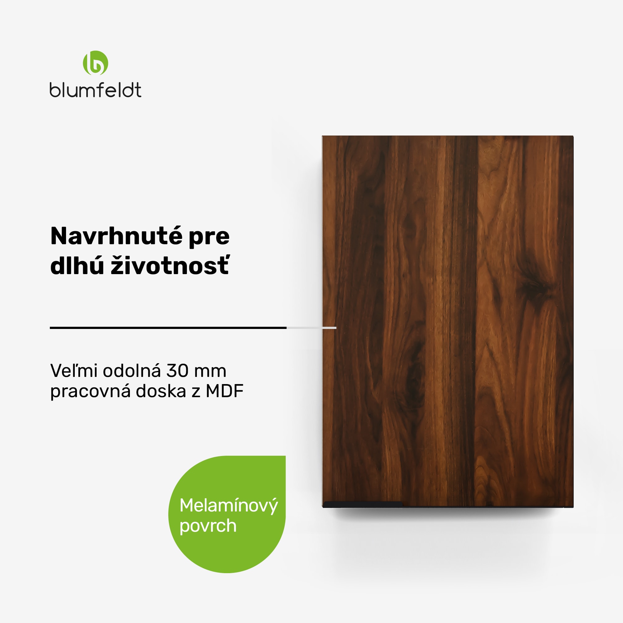 Blumfeldt WoodVista vysoká skrinka, Soft-Close, hliníkové rukoväte, udržateľné materiály – Obrázok 2