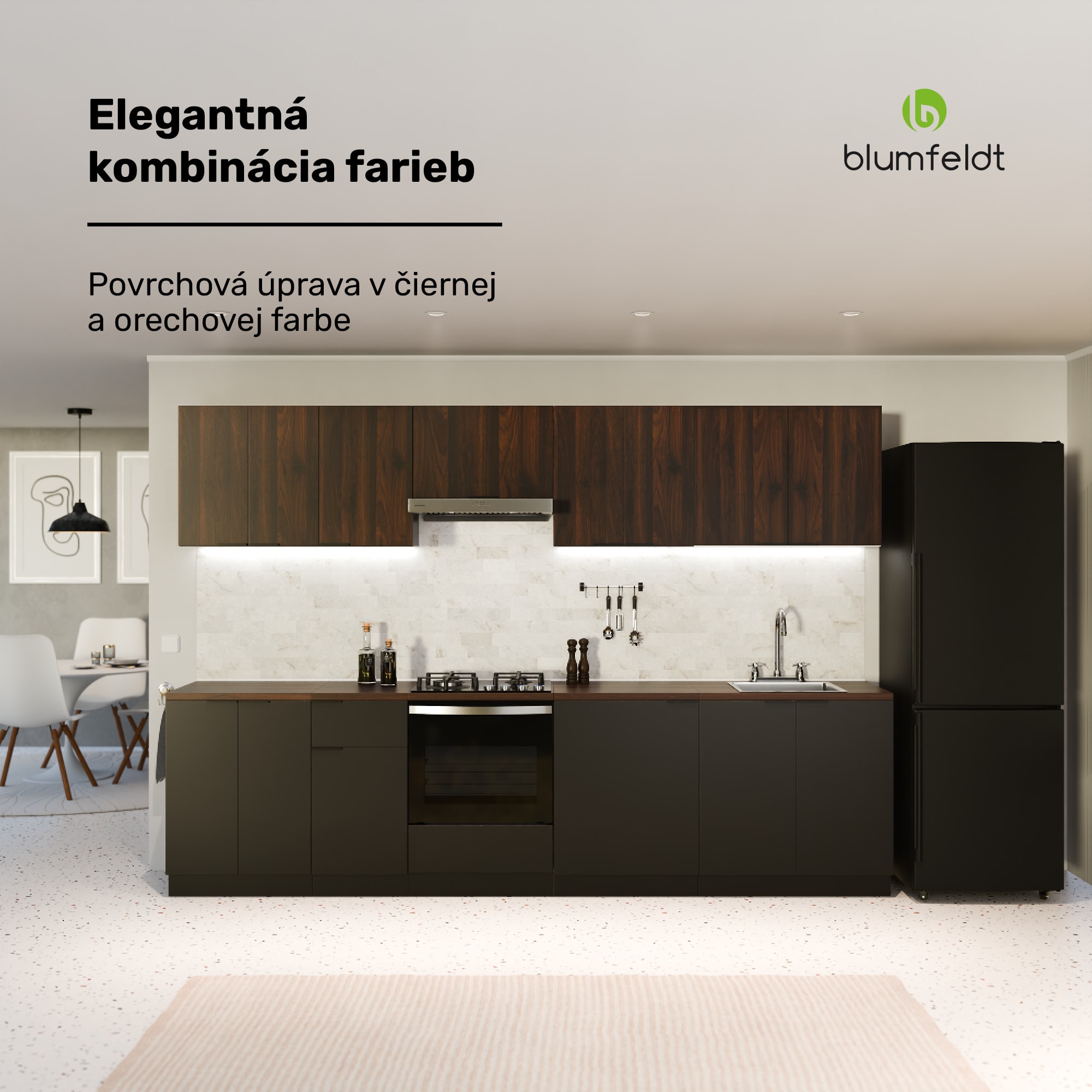 Blumfeldt WoodVista vysoká skrinka, Soft-Close, hliníkové rukoväte, udržateľné materiály – Obrázok 4