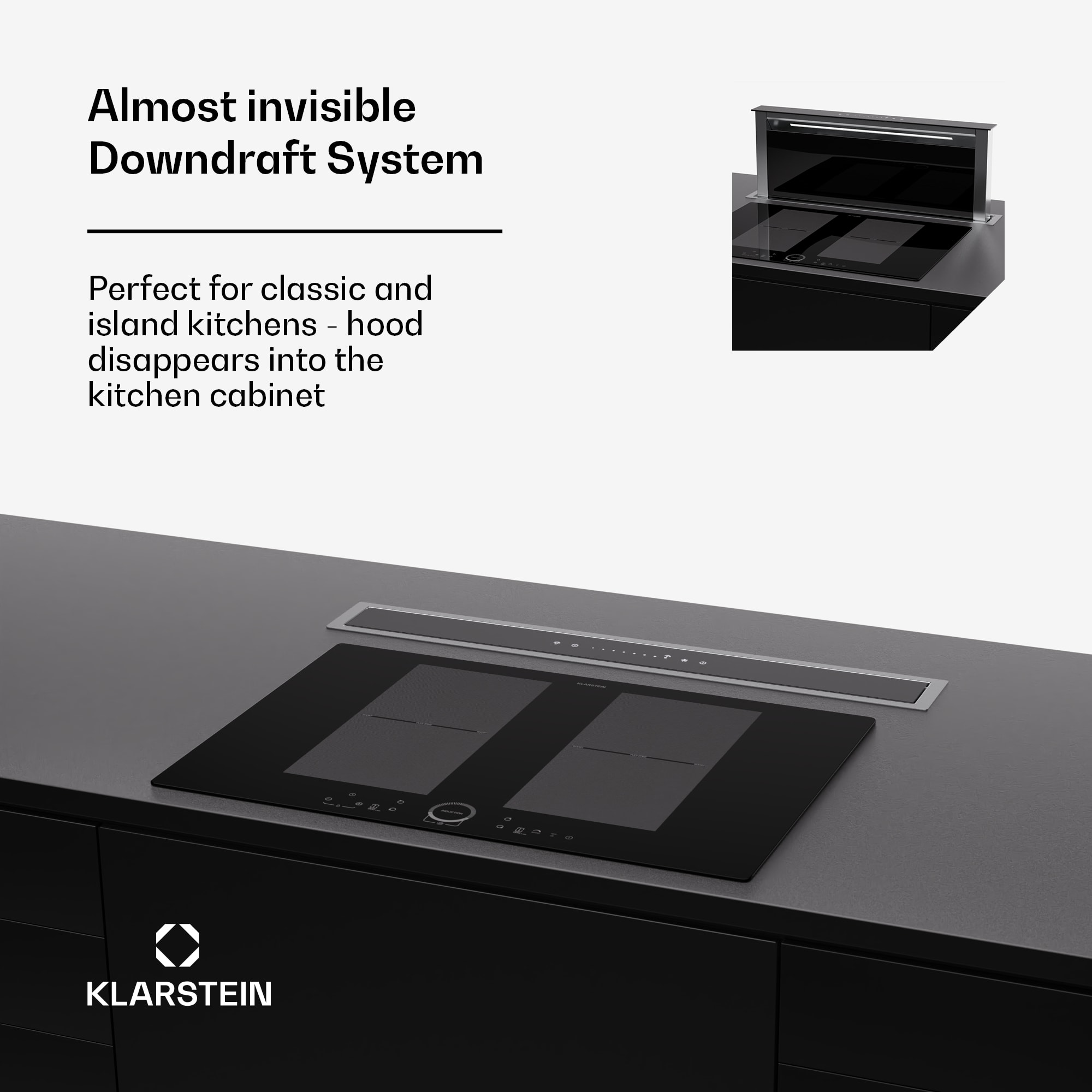 Klarstein Royal Flush Eco 75 digestor 75 cm 650 m³/h EEK A++ vrátane filtrov s aktívnym uhlím – Obrázok 4