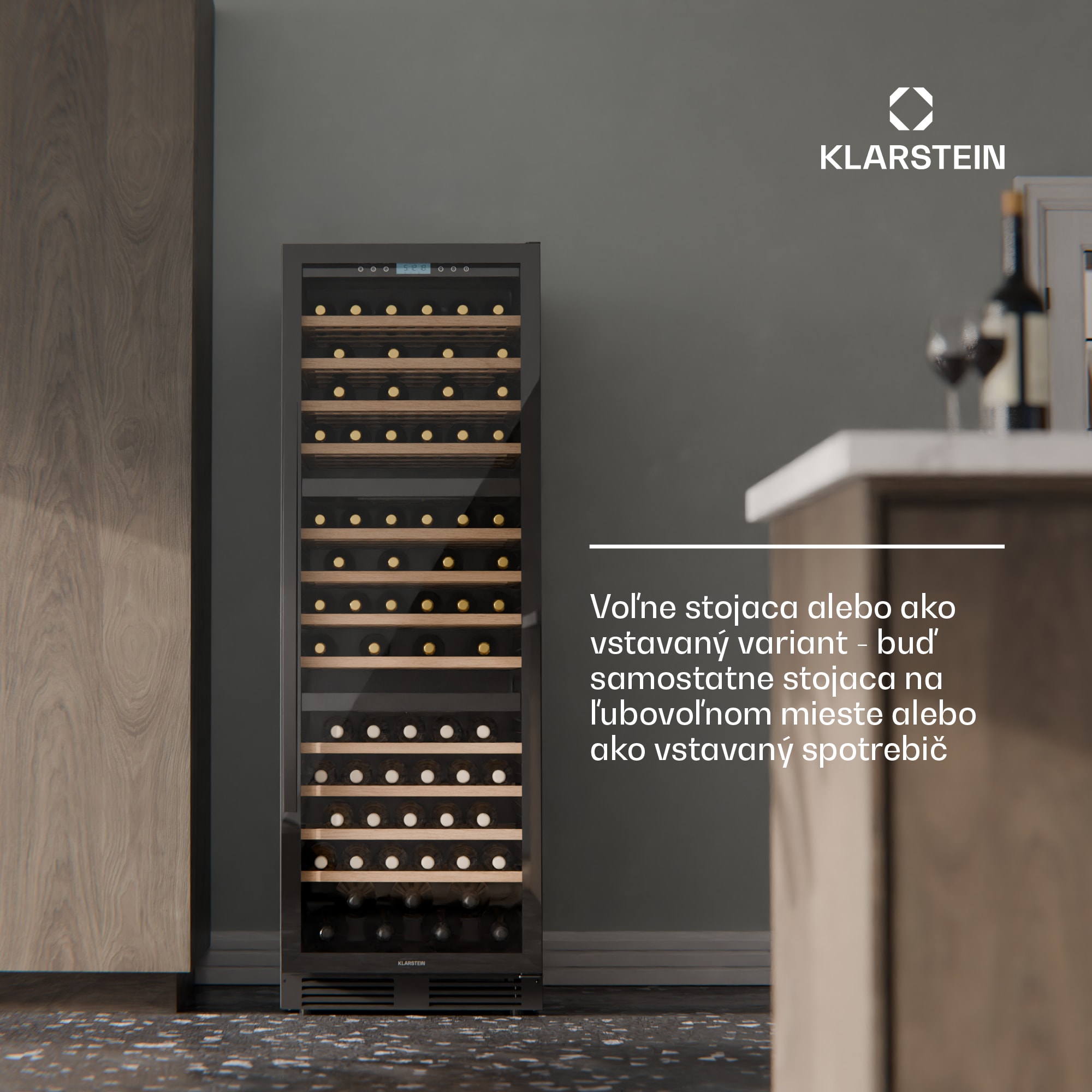 Klarstein Vinovilla Trio chladnička na víno, 143 fliaš, 3 zóny, 38 dB, 12 políc, kompresor, 413 litrov – Obrázok 3