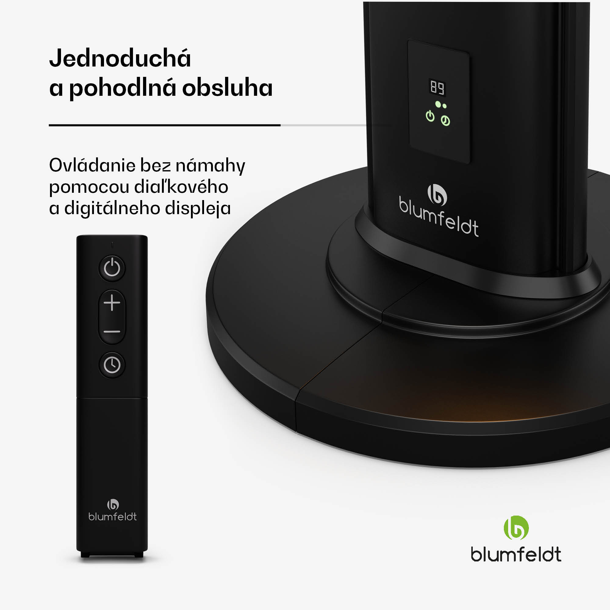 Blumfeldt BlazeTower nfračervený ohrievač, 3000 W, pre vonkajší priestor, 3 úrovne, IP45, diaľkové ovládanie, časovač – Obrázok 4