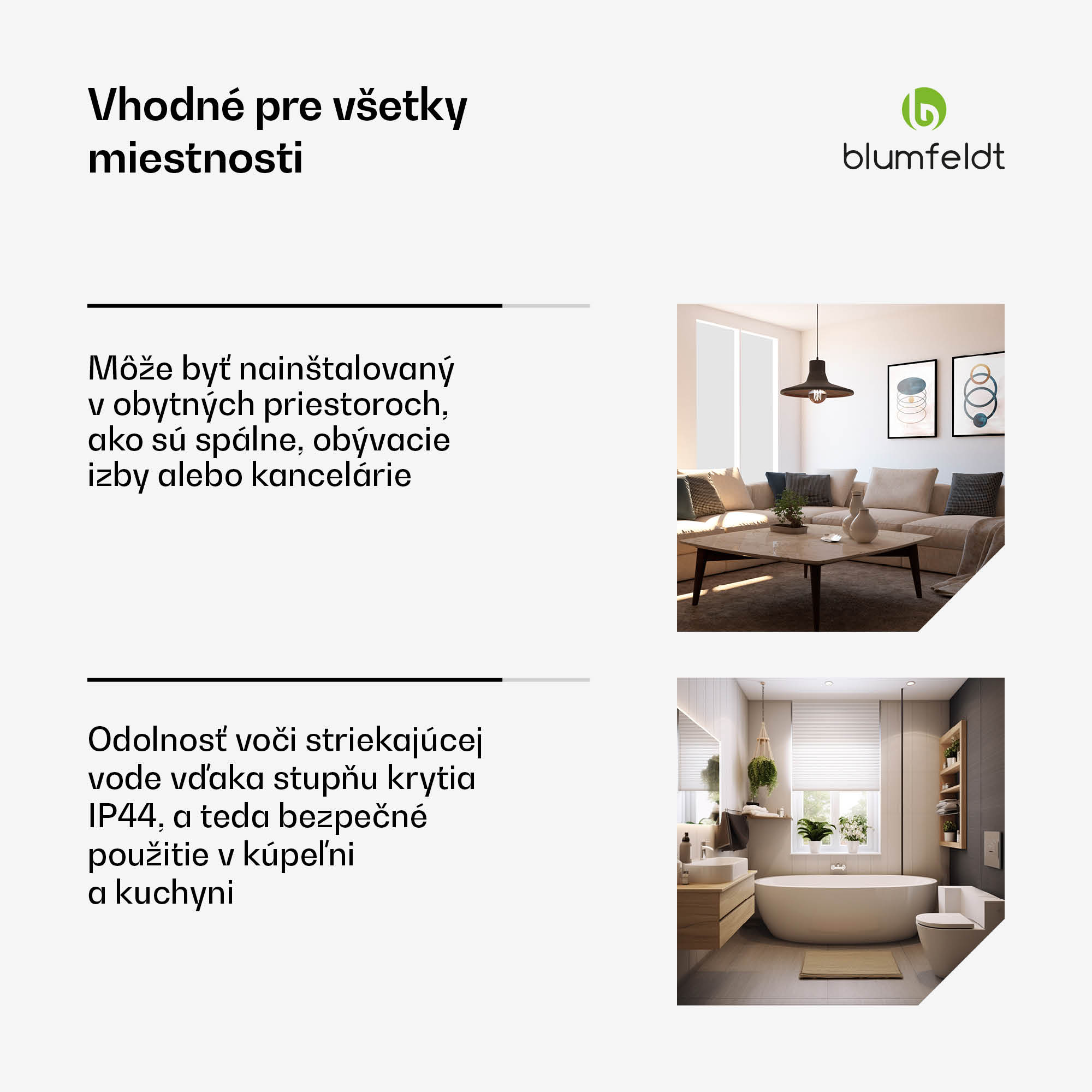 Blumfeldt Heat Square, Infračervené vykurovanie, WiFi ovládanie, 350 W, IP44 – Obrázok 5