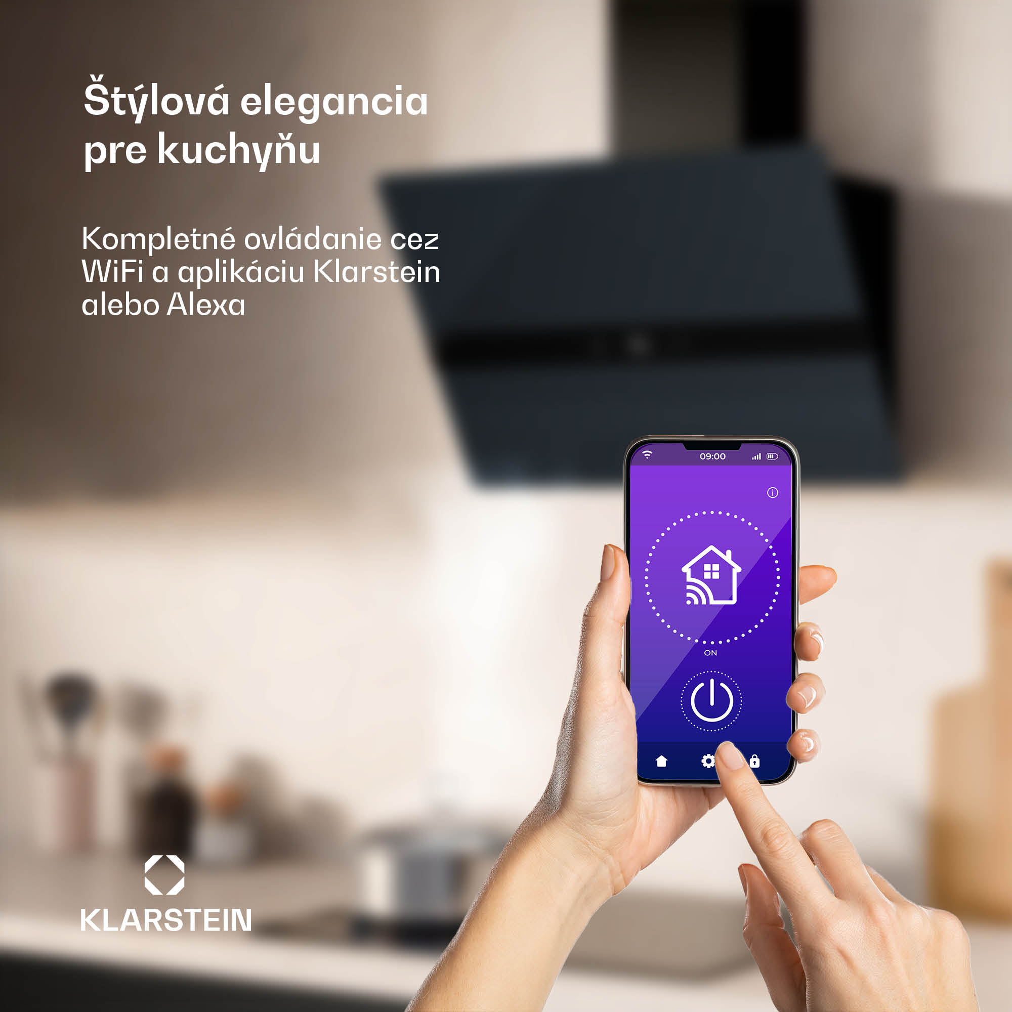 Klarstein WiFusion digestor, WiFi, LED, 680 m³/h, A++ – Obrázok 4