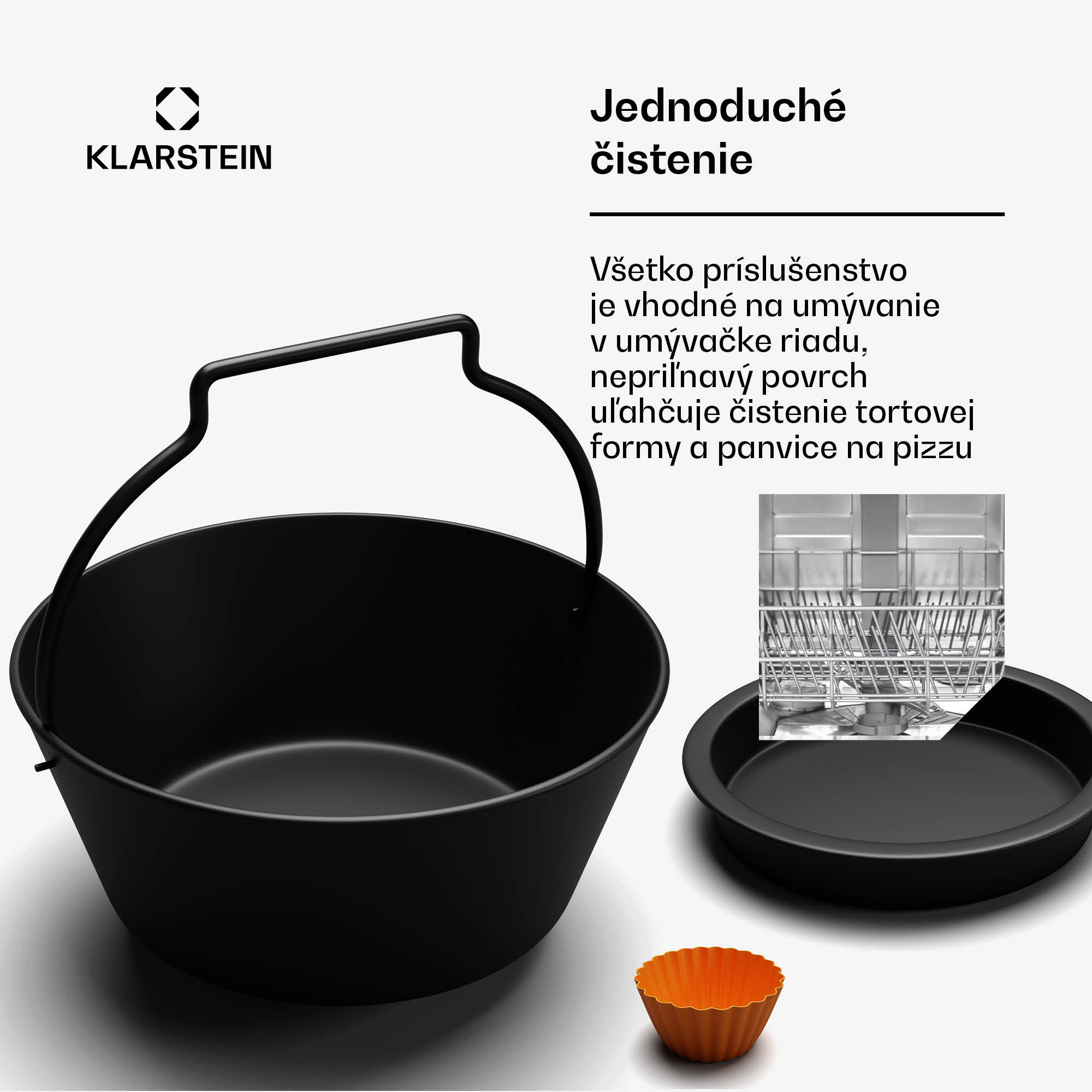 Klarstein Súprava príslušenstva AeroVital Deluxe Colour Touch, 6-dielna, vhodná pre potraviny, vhodné do umývačky riadu – Obrázok 5