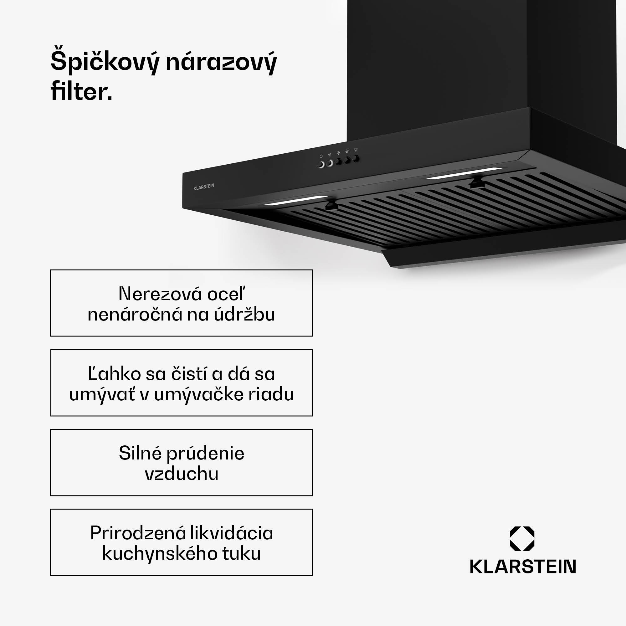 Klarstein AeroClean digestor, 649,9 m³/h, 4 úrovne, EEK A++, odsávanie/recirkulácia vzduchu – Obrázok 4