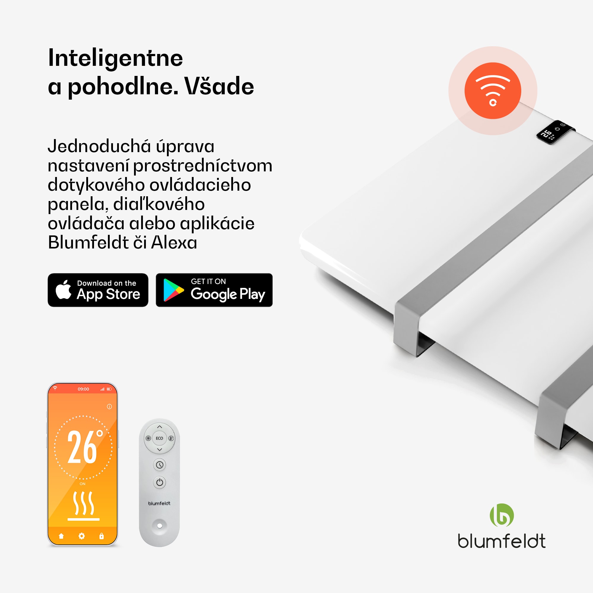 Blumfeldt Inteligentný infračervený ohrievač, ohrievač uterákov, výkon 500 W, IP24 – Obrázok 3