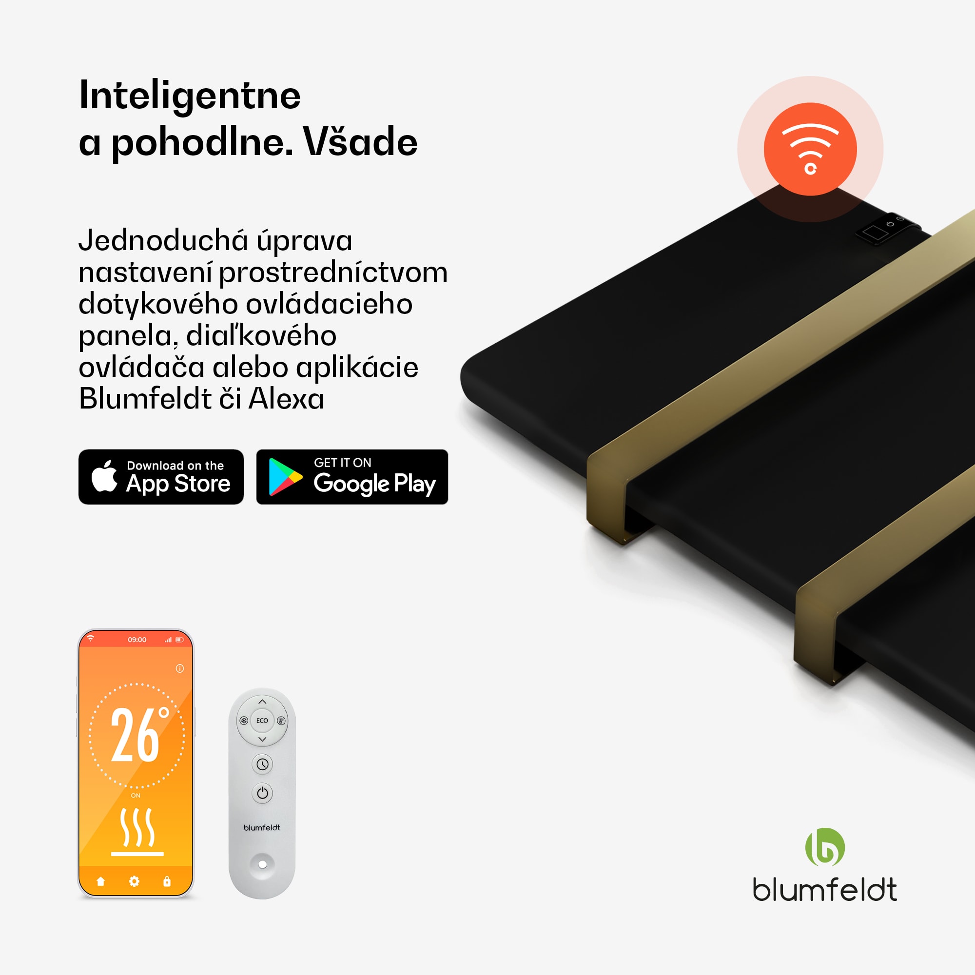 Blumfeldt Inteligentný infračervený ohrievač, ohrievač uterákov, výkon 500 W, IP24 – Obrázok 3