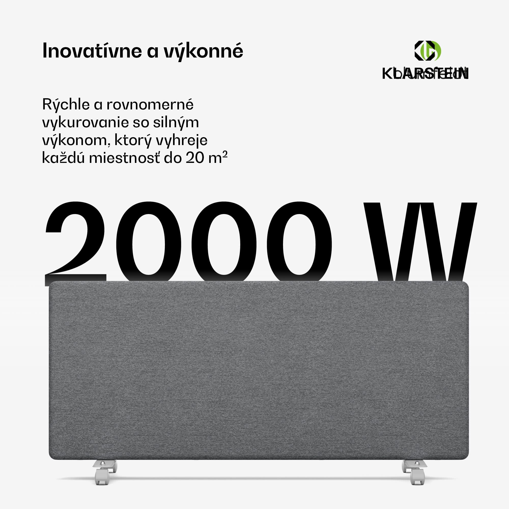 Blumfeldt ThermaTouch konvektor, 2 000 W, elegantný dizajn, dotykové ovládanie, do 20 m² – Obrázok 2