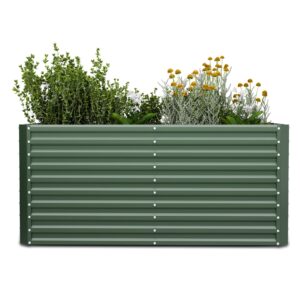 Blumfeldt High Grow Straight vyvýšený záhon, 1800 L, Ergonomický, Odolný voči poveternostným vplyvom, Otvorená základňa